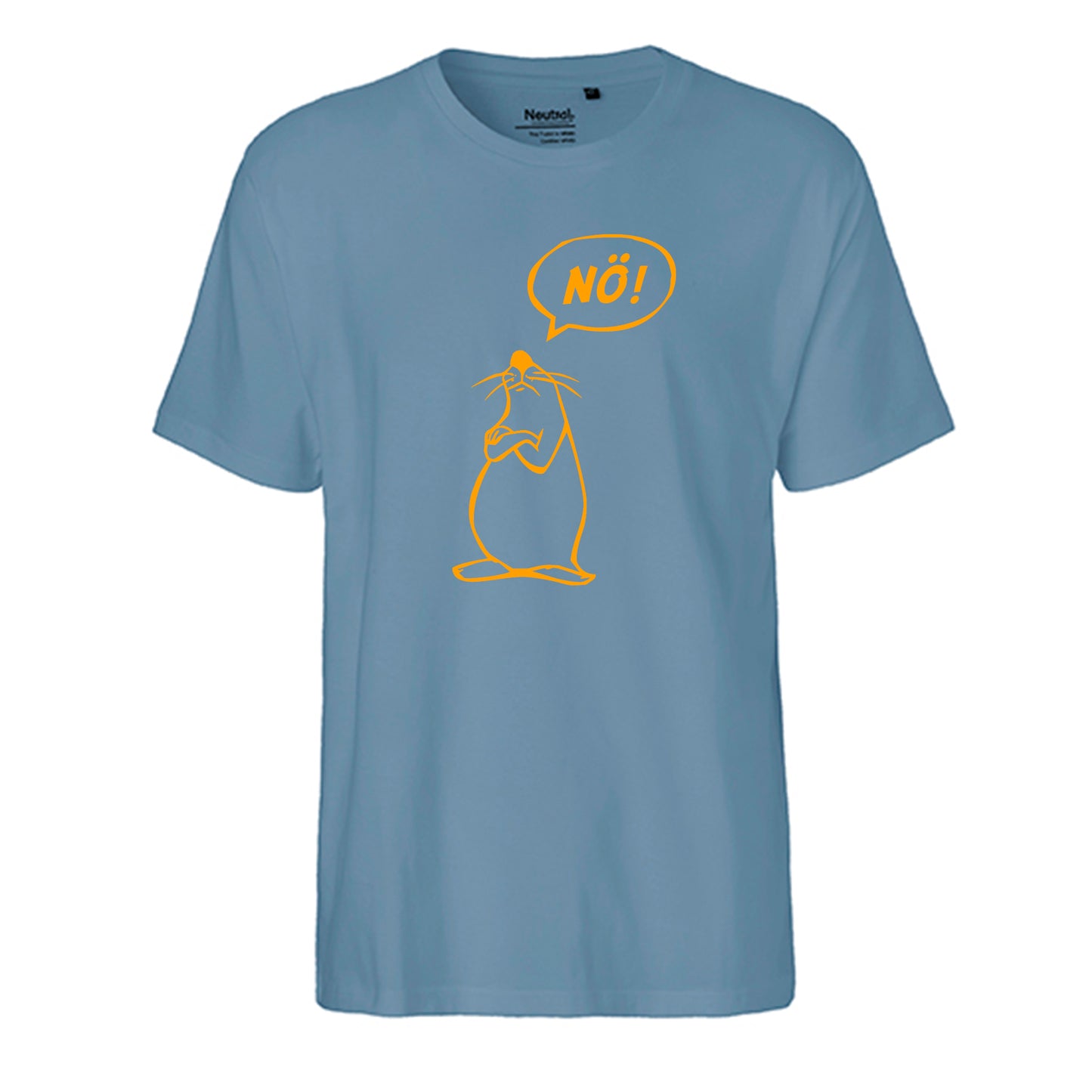 FairTrade Men's T-Shirt 'Nö - Comicfigur' organic cotton