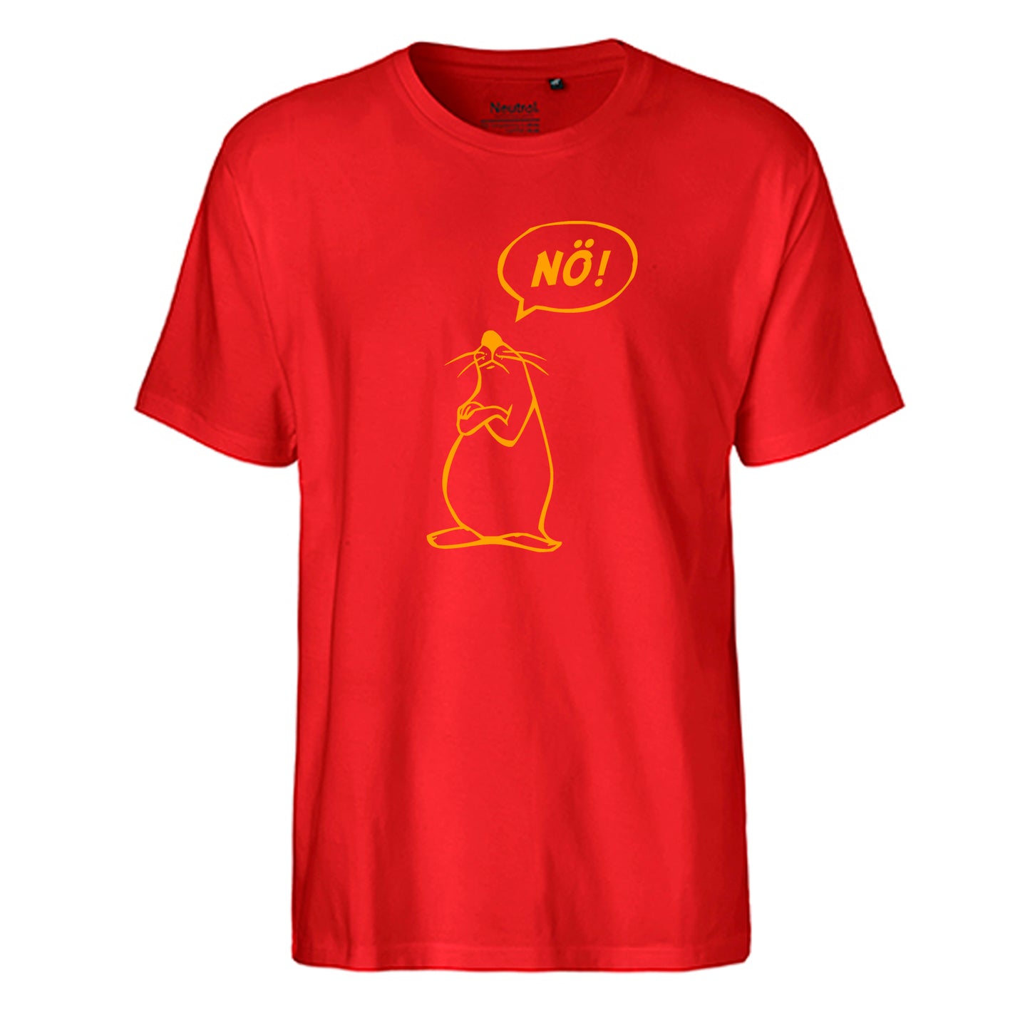 FairTrade Men's T-Shirt 'Nö - Comicfigur' organic cotton