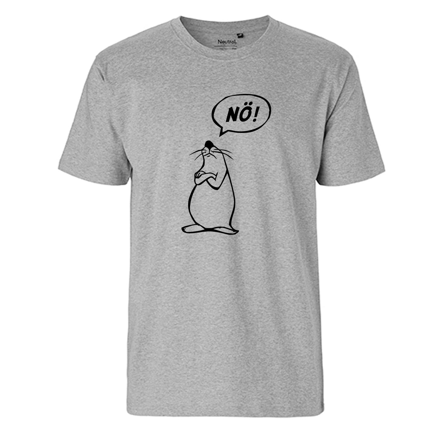 FairTrade Men's T-Shirt 'Nö - Comicfigur' organic cotton