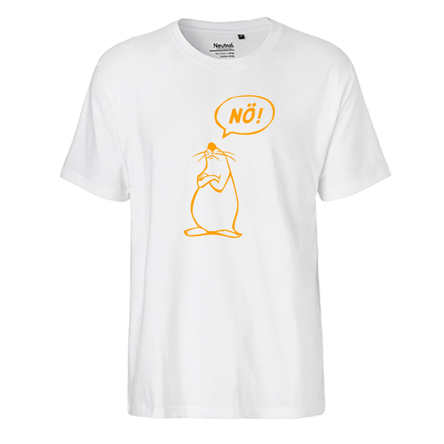 FairTrade Men's T-Shirt 'Nö - Comicfigur' organic cotton