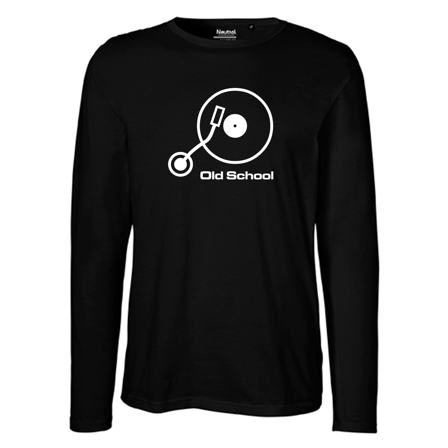 Kopie von Herren FairTrade Longsleeve Shirt | Motiv "Old School" | 100% Bio-Baumwolle und aus nachhaltiger Produktion | Größen S-3XL