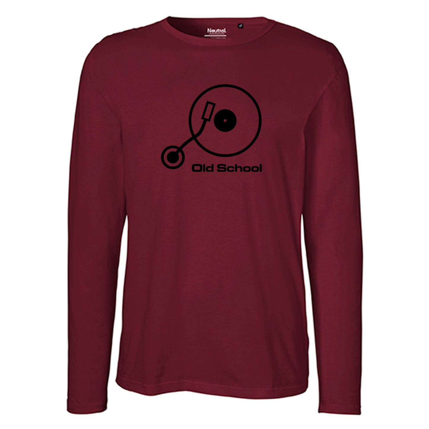 Kopie von Herren FairTrade Longsleeve Shirt | Motiv "Old School" | 100% Bio-Baumwolle und aus nachhaltiger Produktion | Größen S-3XL