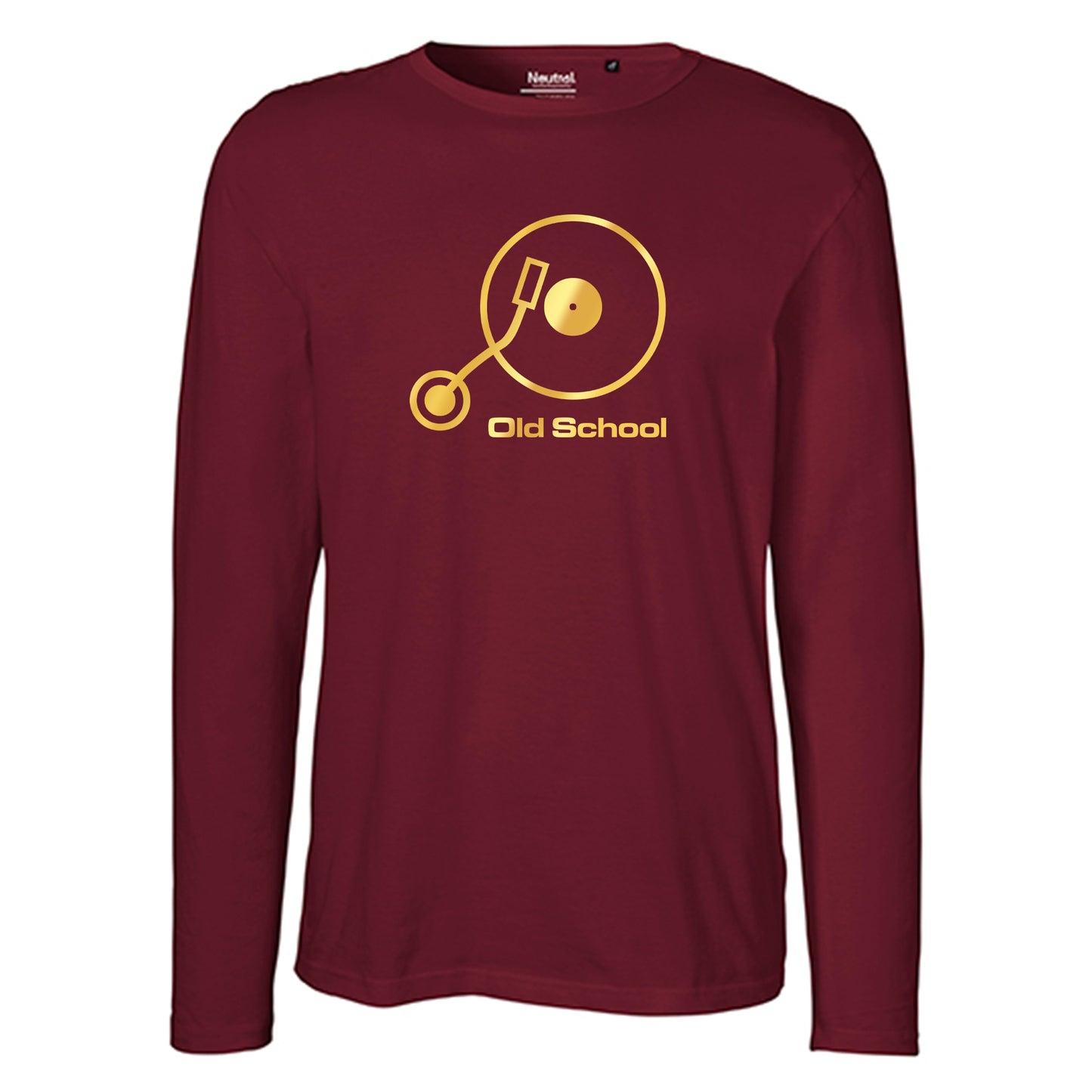 Kopie von Herren FairTrade Longsleeve Shirt | Motiv "Old School" | 100% Bio-Baumwolle und aus nachhaltiger Produktion | Größen S-3XL