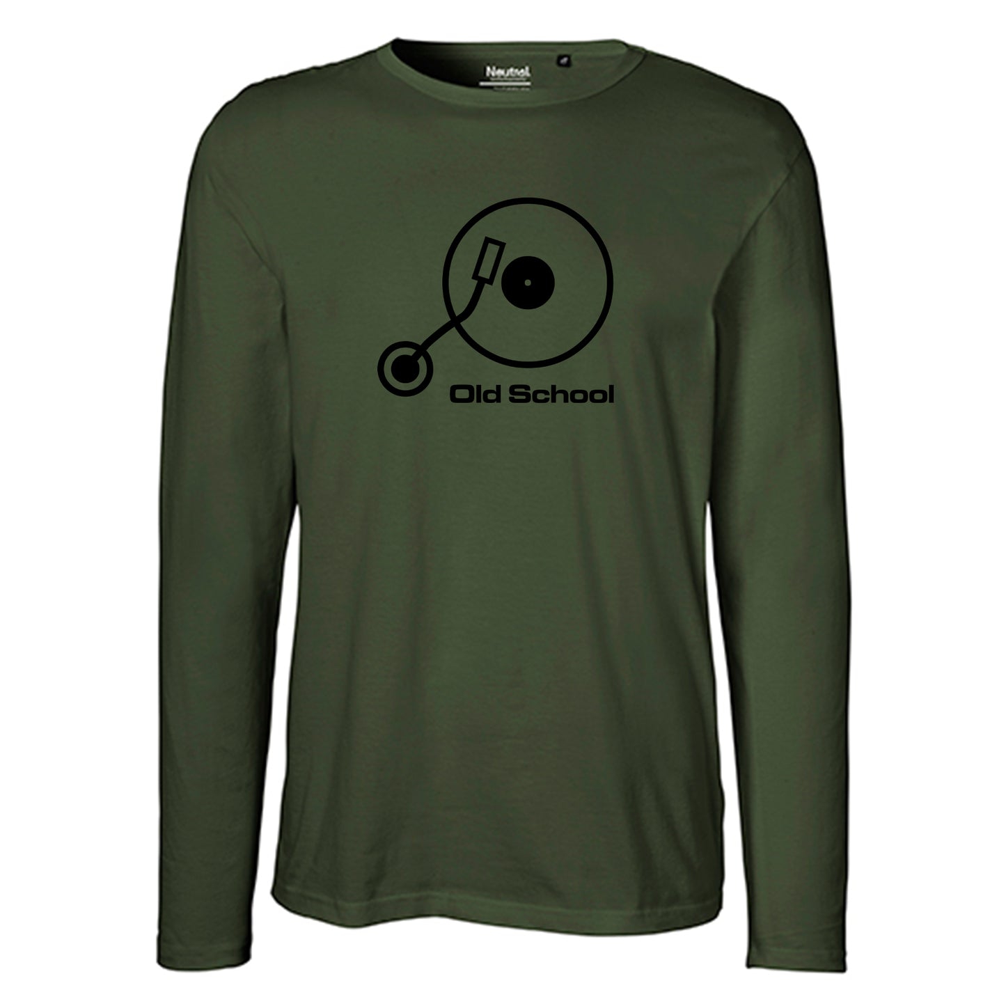 Kopie von Herren FairTrade Longsleeve Shirt | Motiv "Old School" | 100% Bio-Baumwolle und aus nachhaltiger Produktion | Größen S-3XL