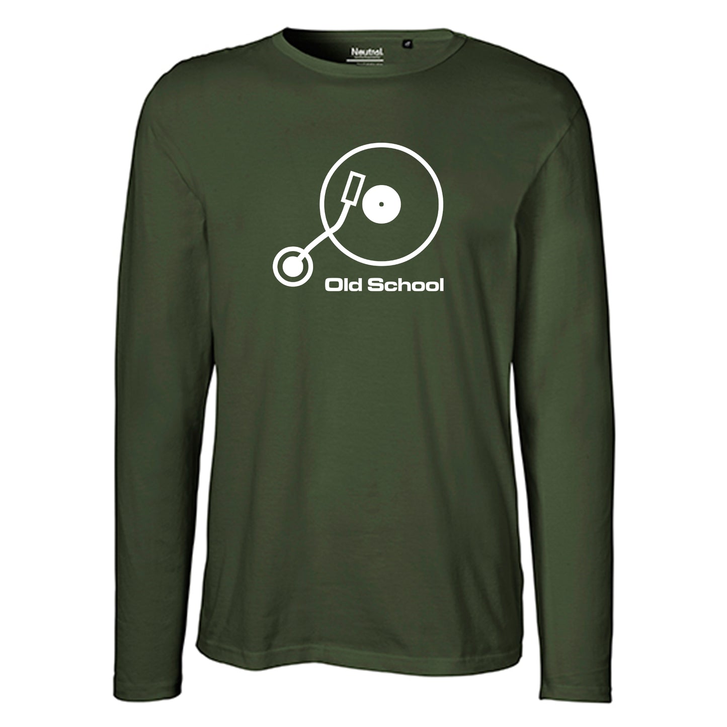 Kopie von Herren FairTrade Longsleeve Shirt | Motiv "Old School" | 100% Bio-Baumwolle und aus nachhaltiger Produktion | Größen S-3XL