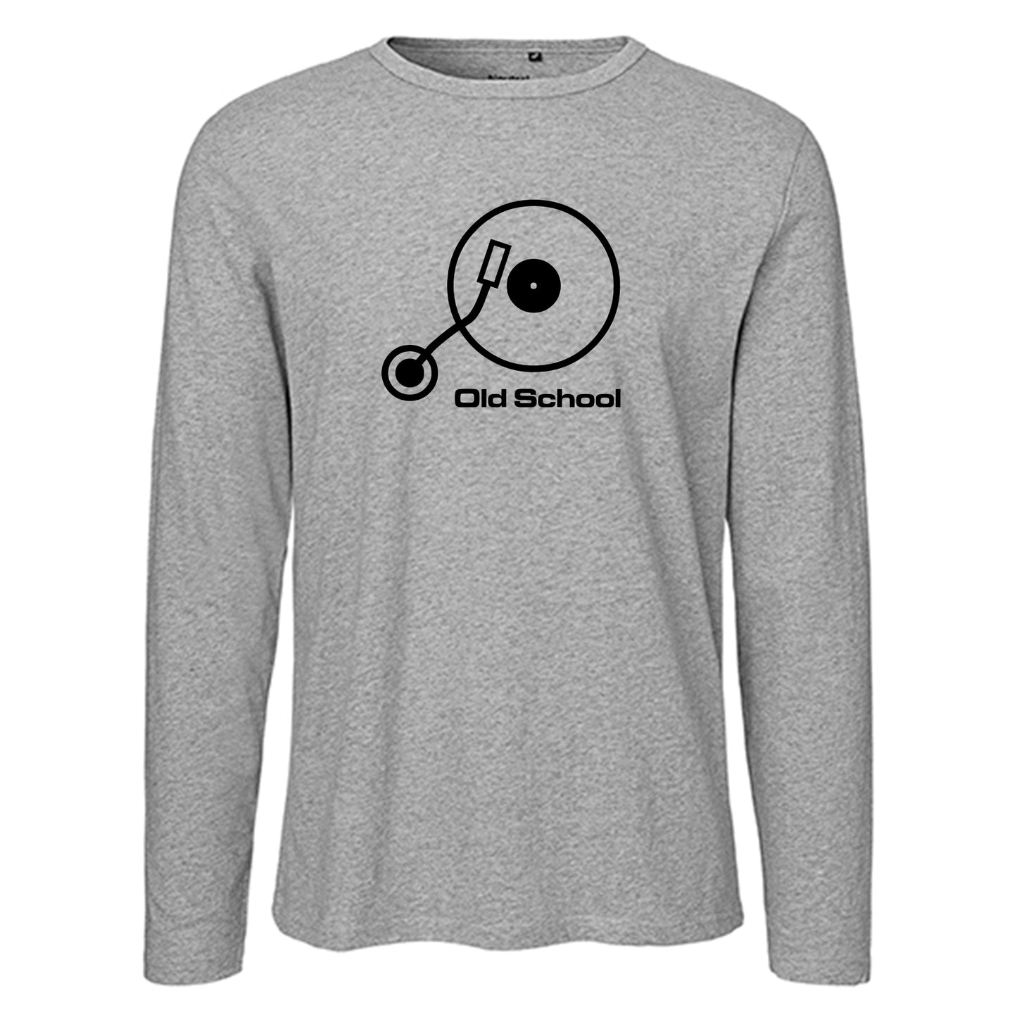 Kopie von Herren FairTrade Longsleeve Shirt | Motiv "Old School" | 100% Bio-Baumwolle und aus nachhaltiger Produktion | Größen S-3XL