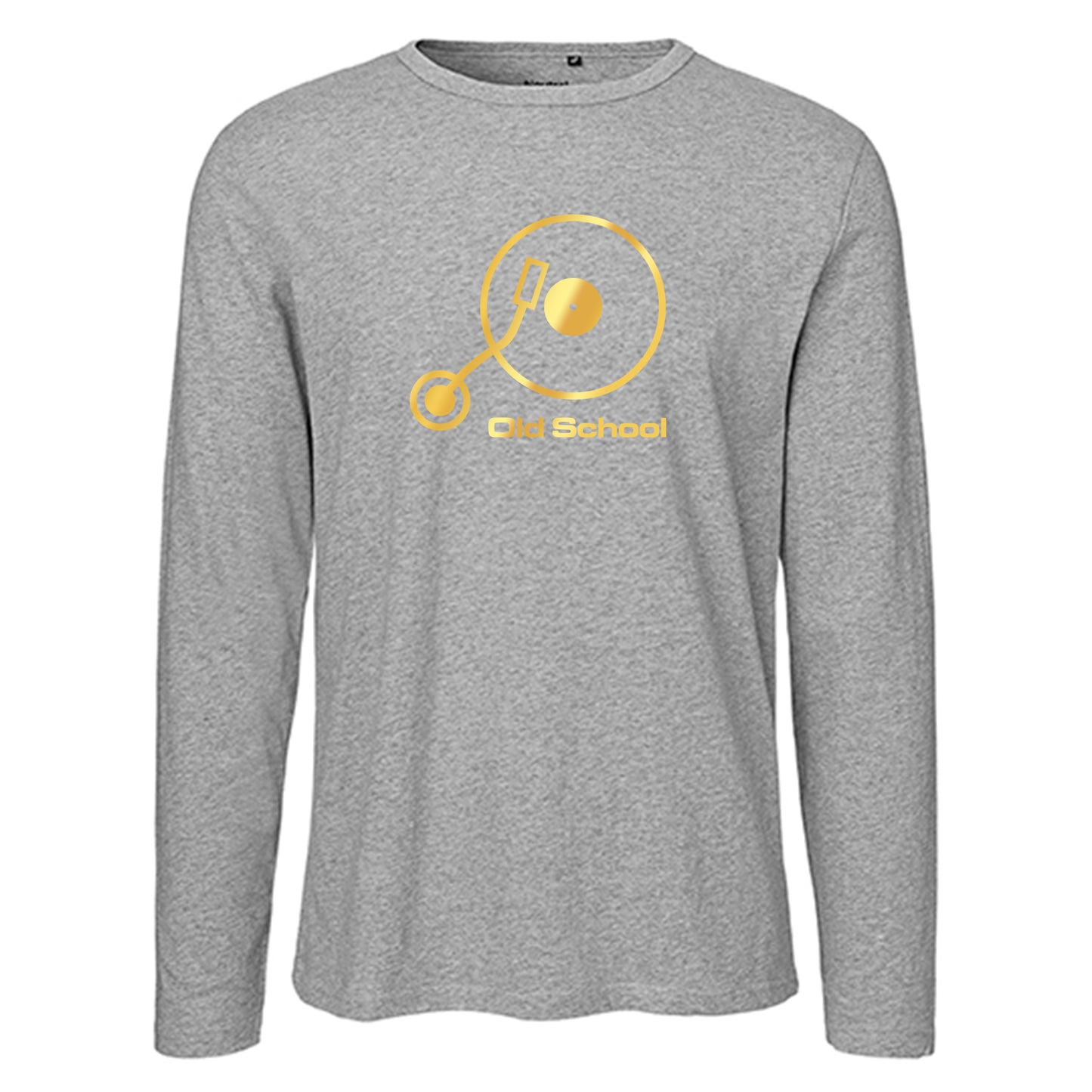 Kopie von Herren FairTrade Longsleeve Shirt | Motiv "Old School" | 100% Bio-Baumwolle und aus nachhaltiger Produktion | Größen S-3XL