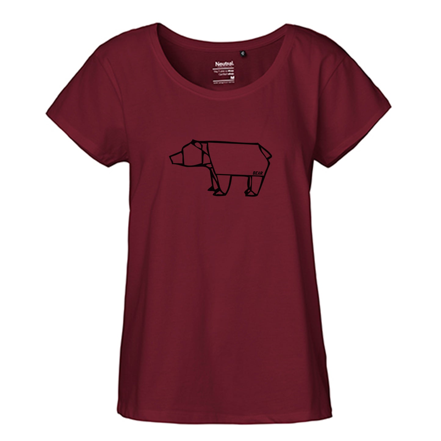 FairTrade Loose Fit Ladies T-Shirt 'Nö- Comicfigur' organic cotton