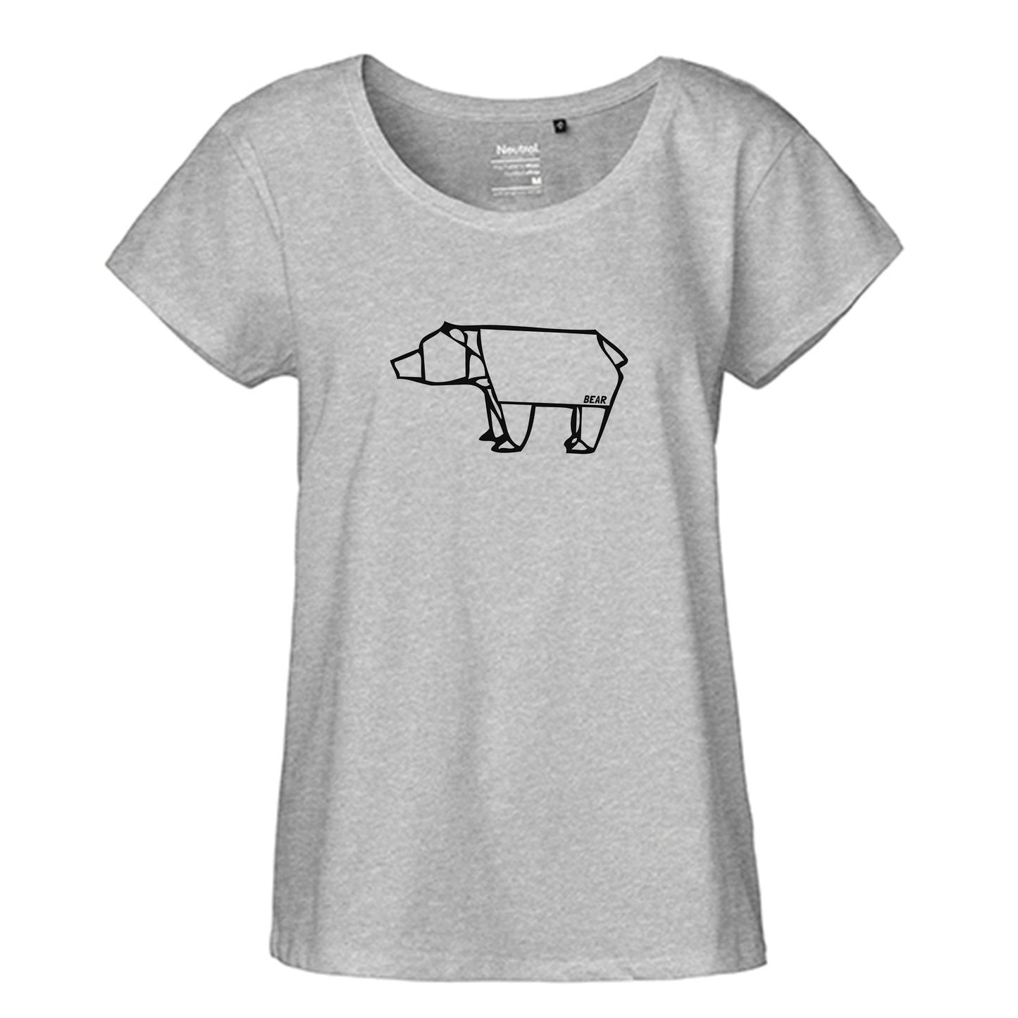 FairTrade Loose Fit Ladies T-Shirt 'Nö- Comicfigur' organic cotton