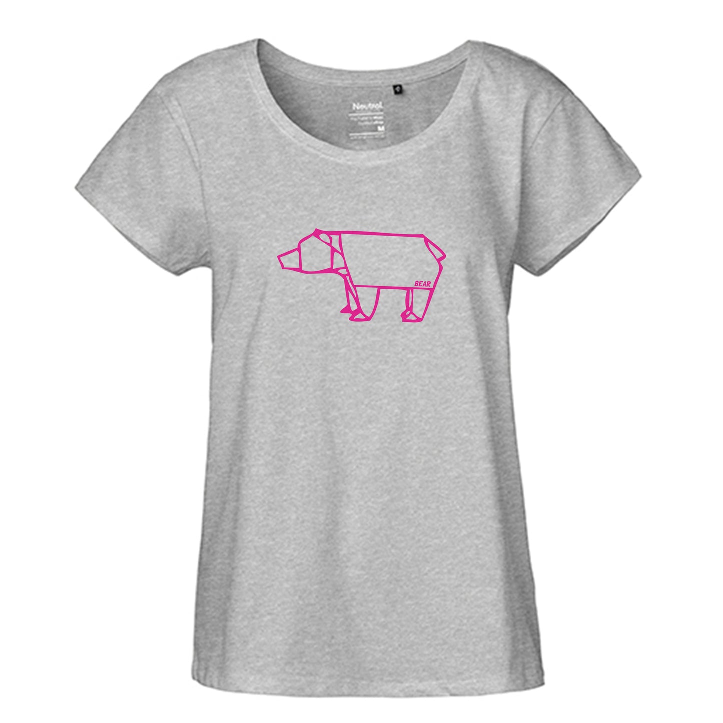 FairTrade Loose Fit Ladies T-Shirt 'Nö- Comicfigur' organic cotton