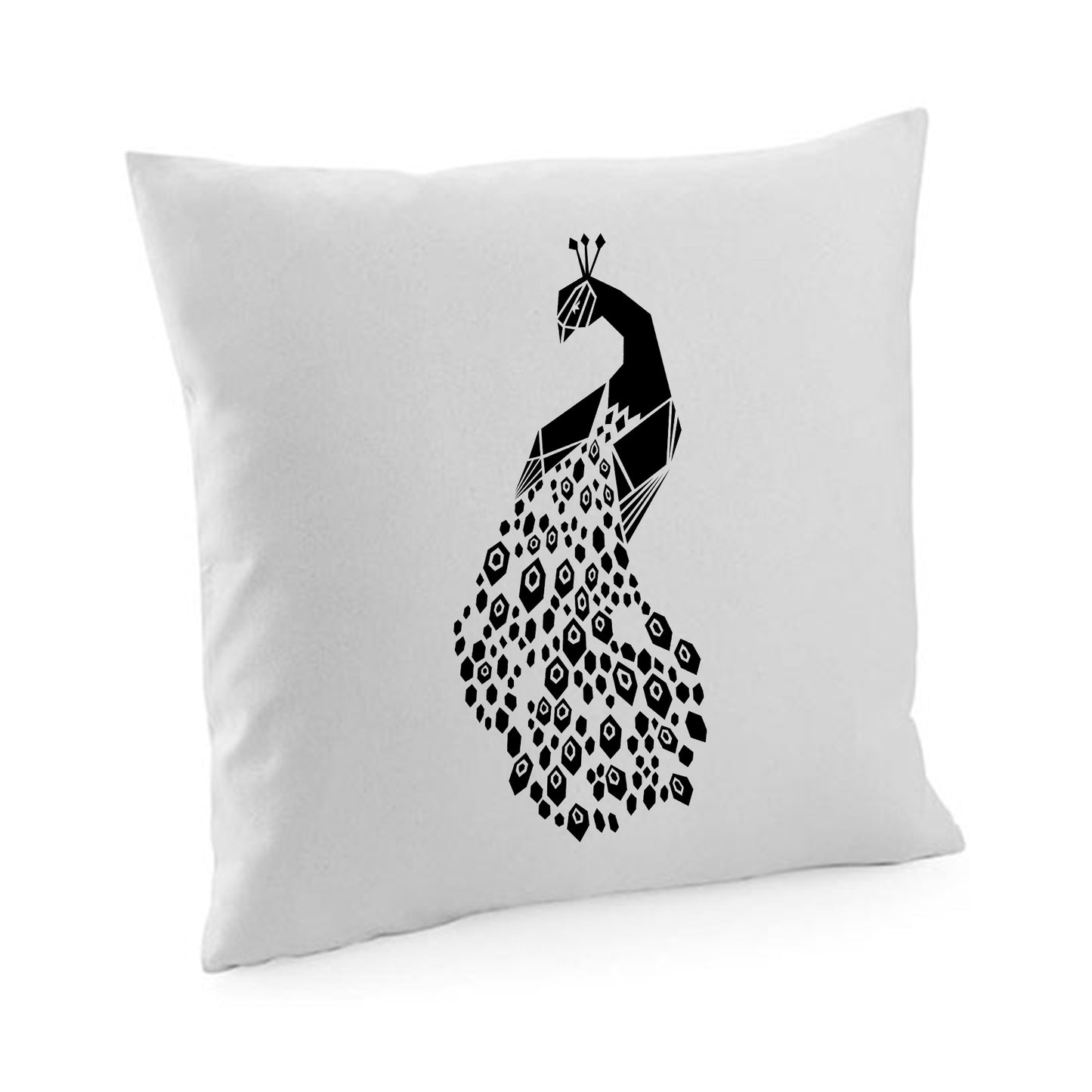 Kissenbezug / cushion cover / Motiv: Pfau origami