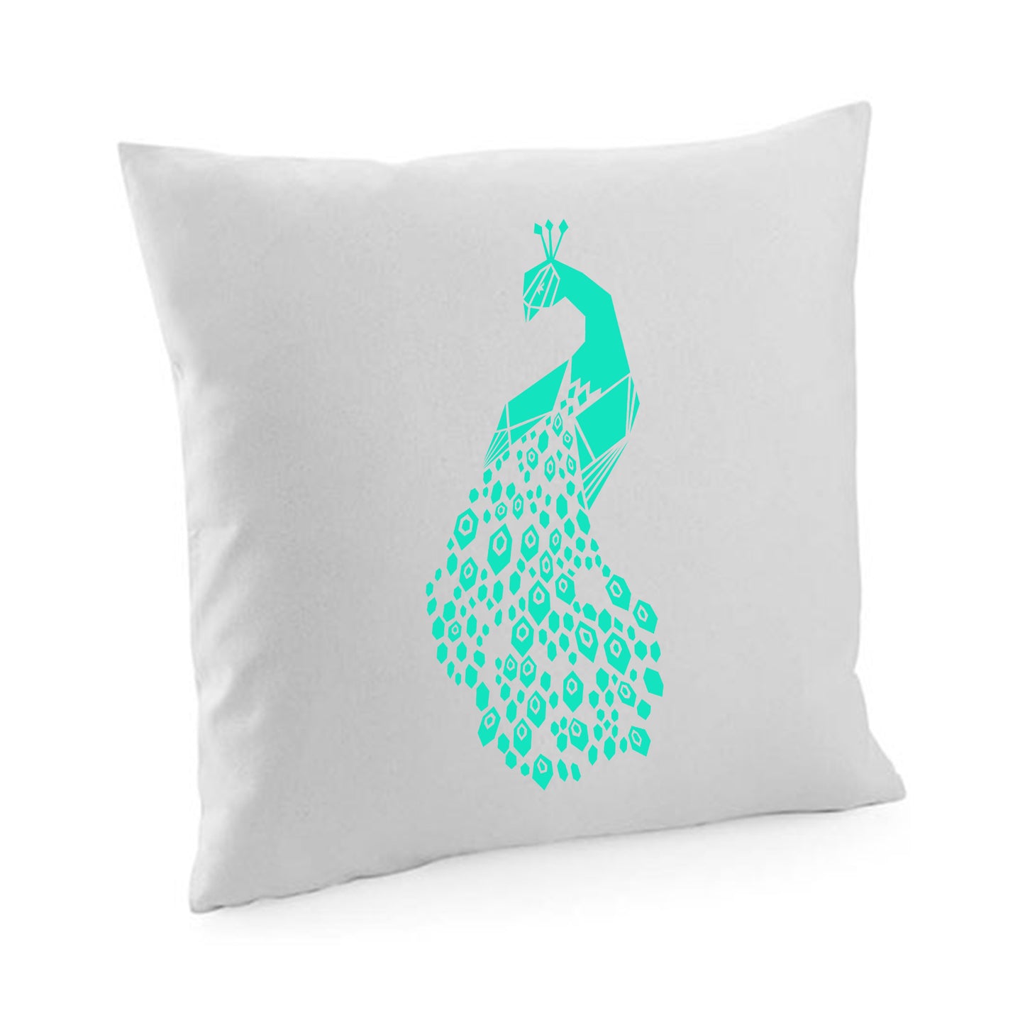 Kissenbezug / cushion cover / Motiv: Pfau origami