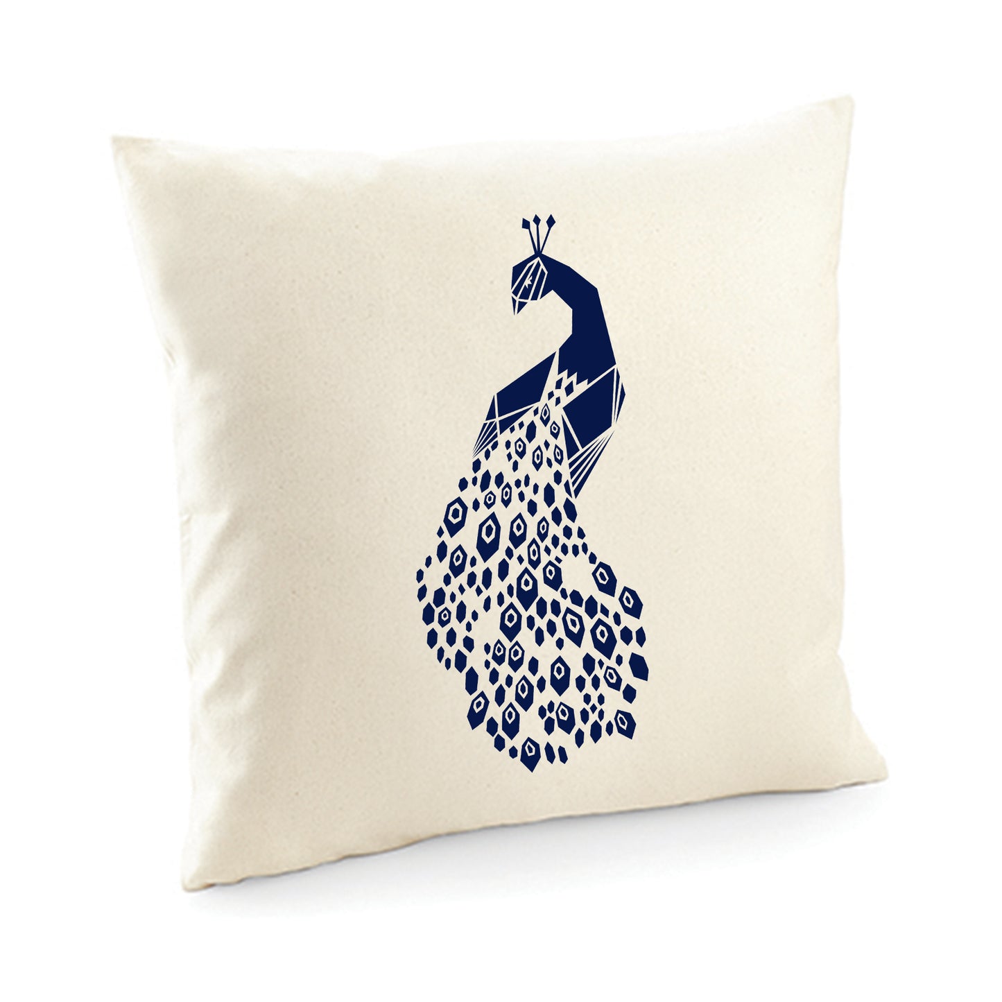 Kissenbezug / cushion cover / Motiv: Pfau origami
