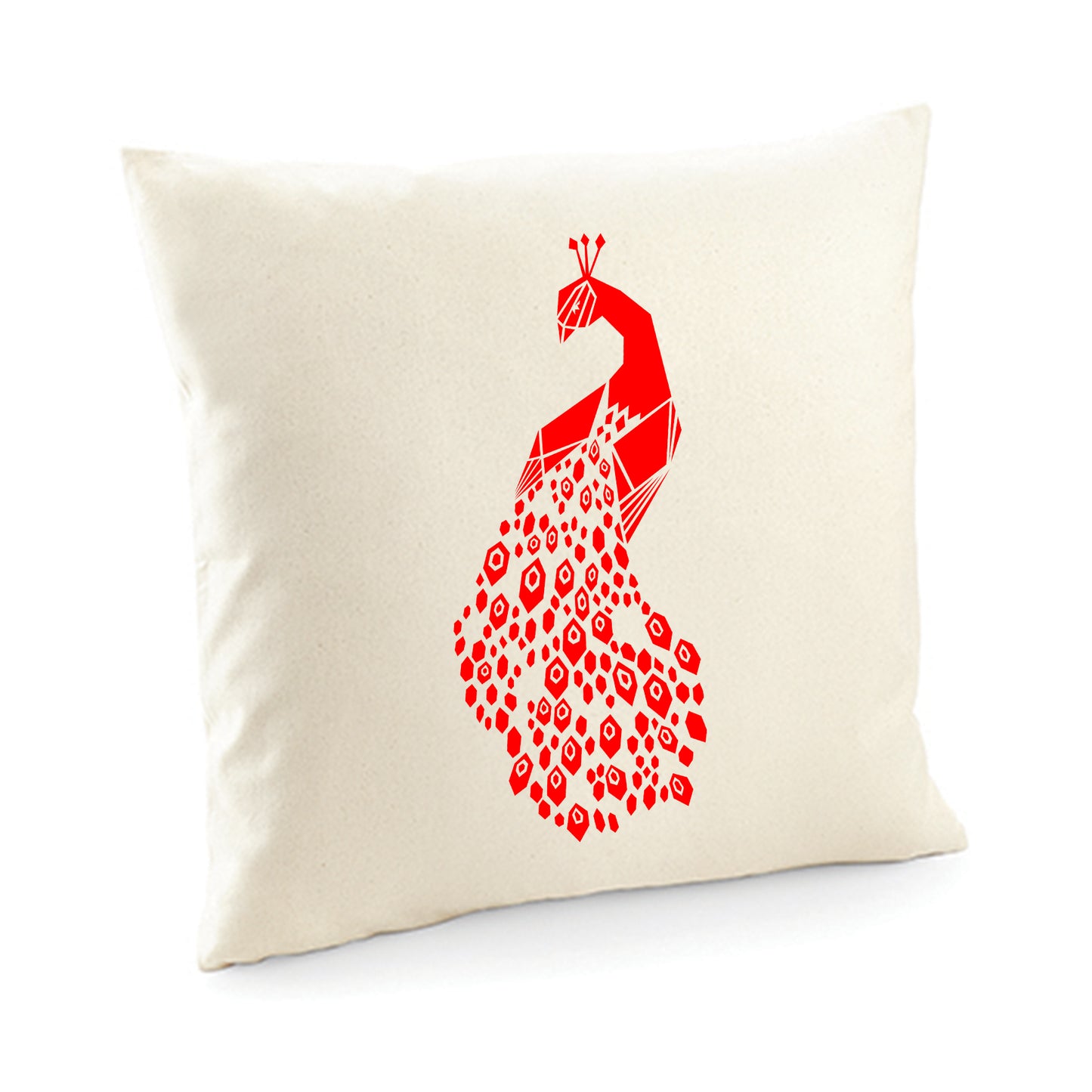 Kissenbezug / cushion cover / Motiv: Pfau origami