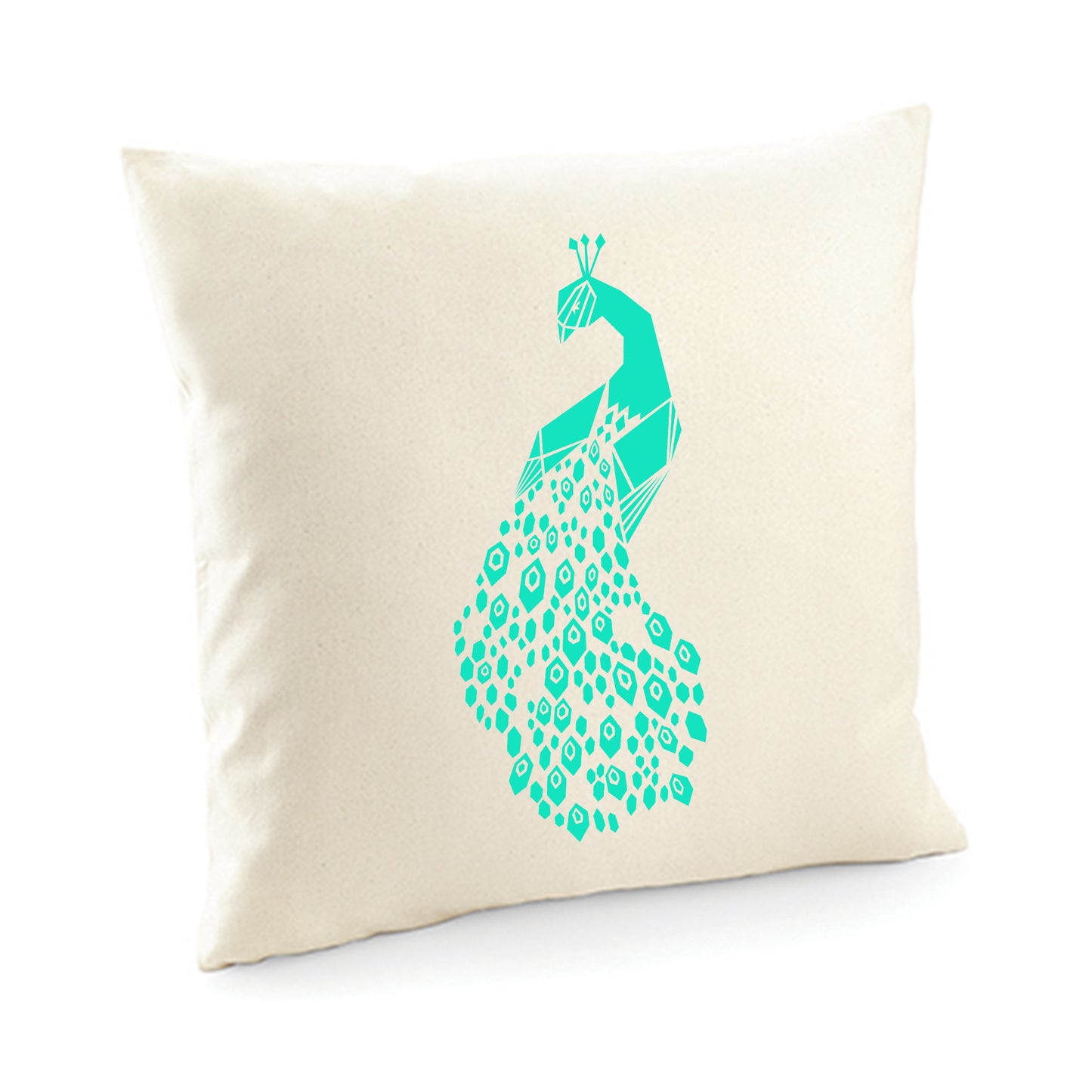Kissenbezug / cushion cover / Motiv: Pfau origami