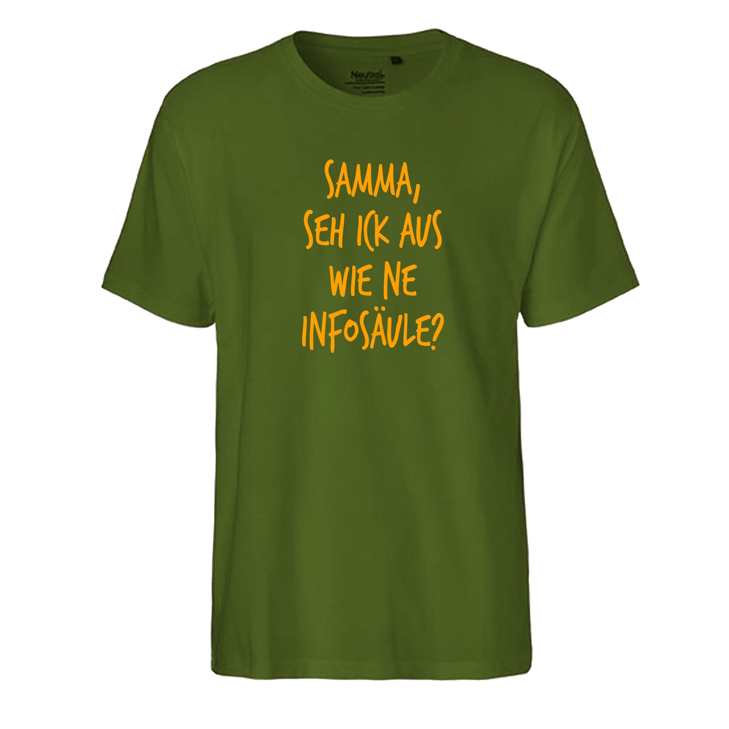 FairTrade men's t-shirt 'Deer Origami' organic cotton