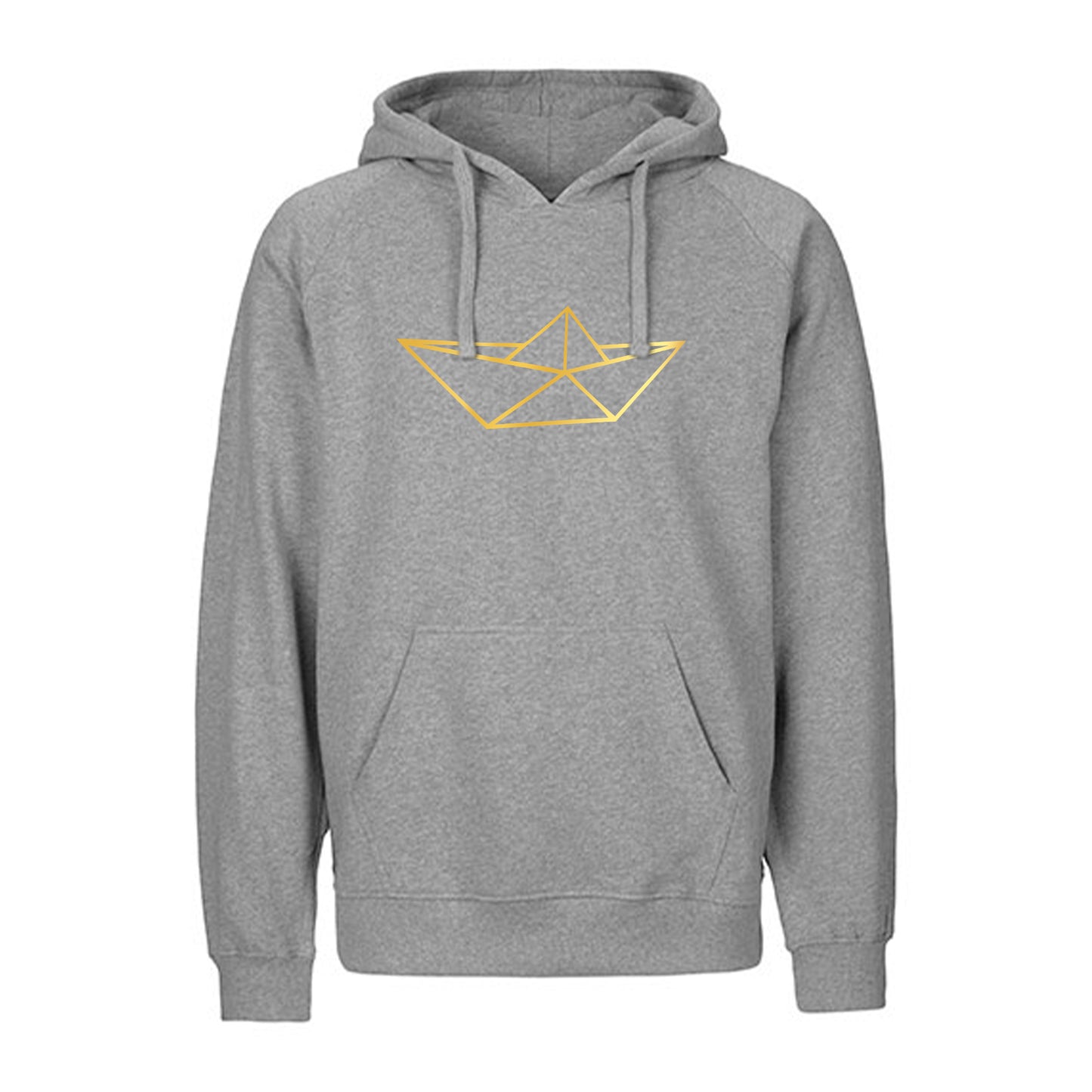 FairTrade hoodie/hoodie 'Schiff origami' 100% organic cotton