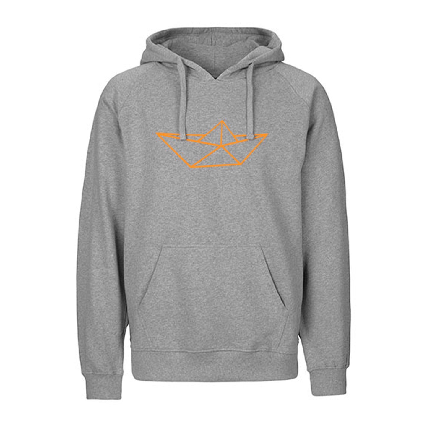 FairTrade hoodie/hoodie 'Schiff origami' 100% organic cotton