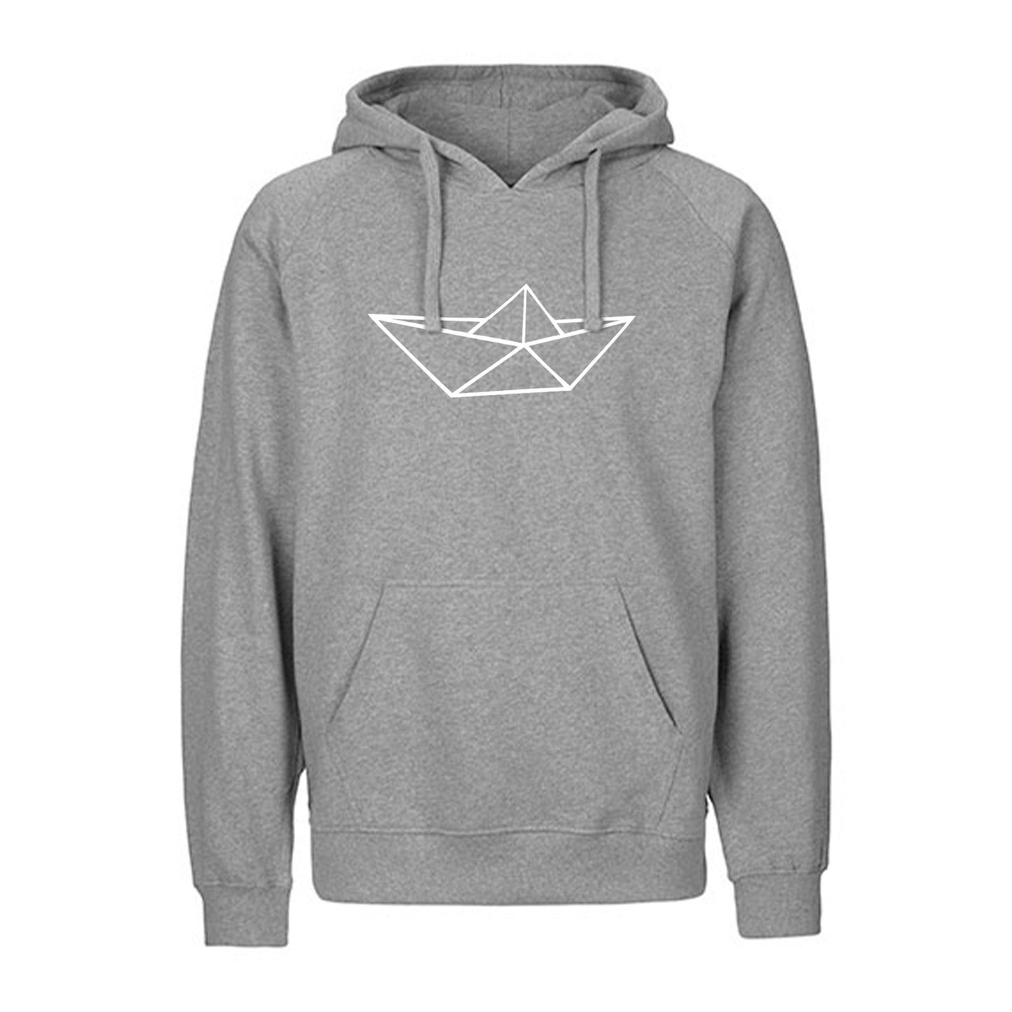 FairTrade hoodie/hoodie 'Schiff origami' 100% organic cotton