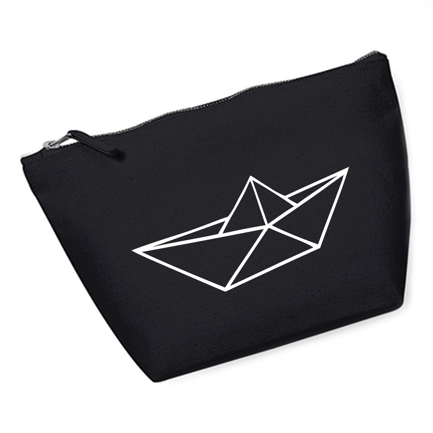 Cosmetic bag (M) 'Fuchs origami' cotton canvas