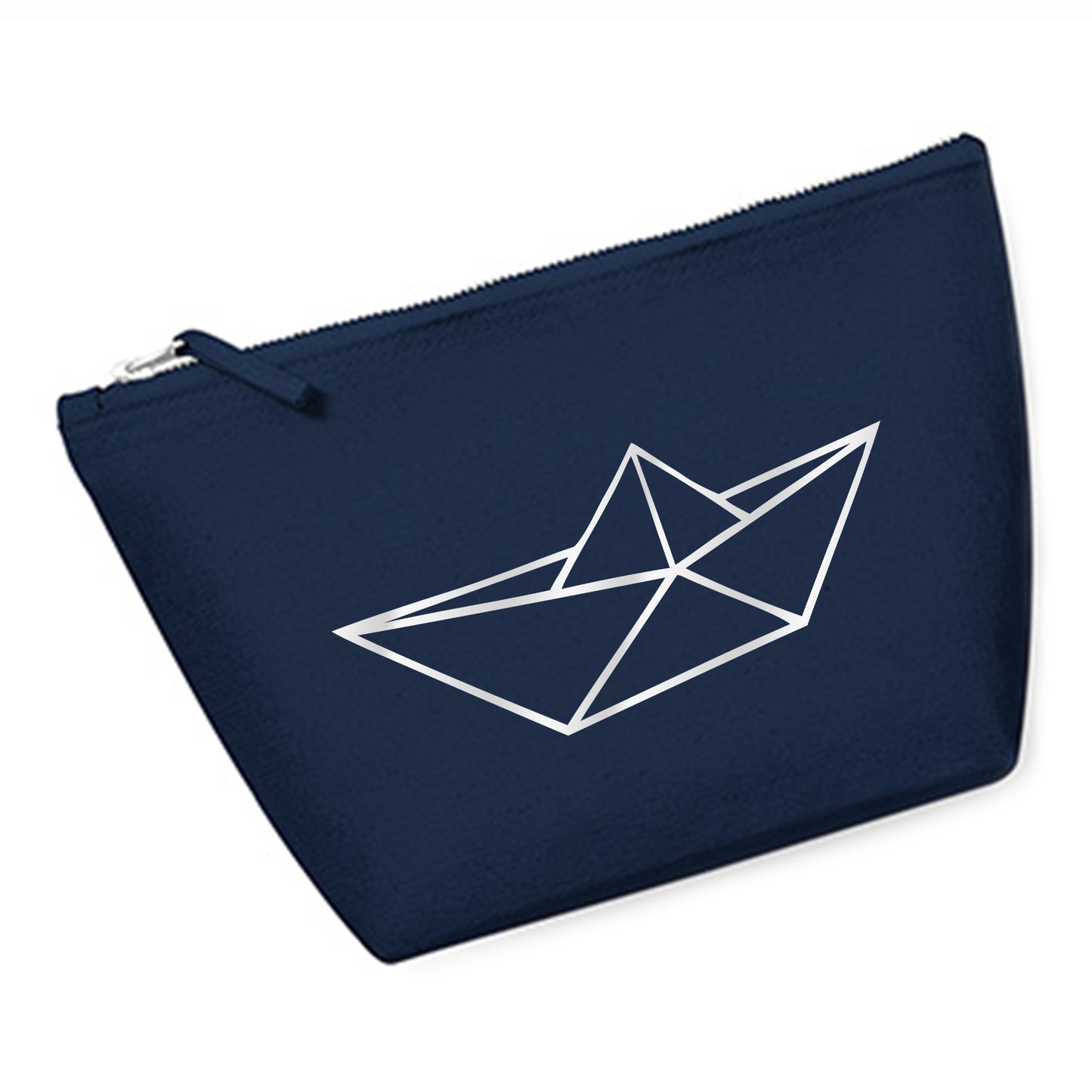 Cosmetic bag (M) 'Fuchs origami' cotton canvas