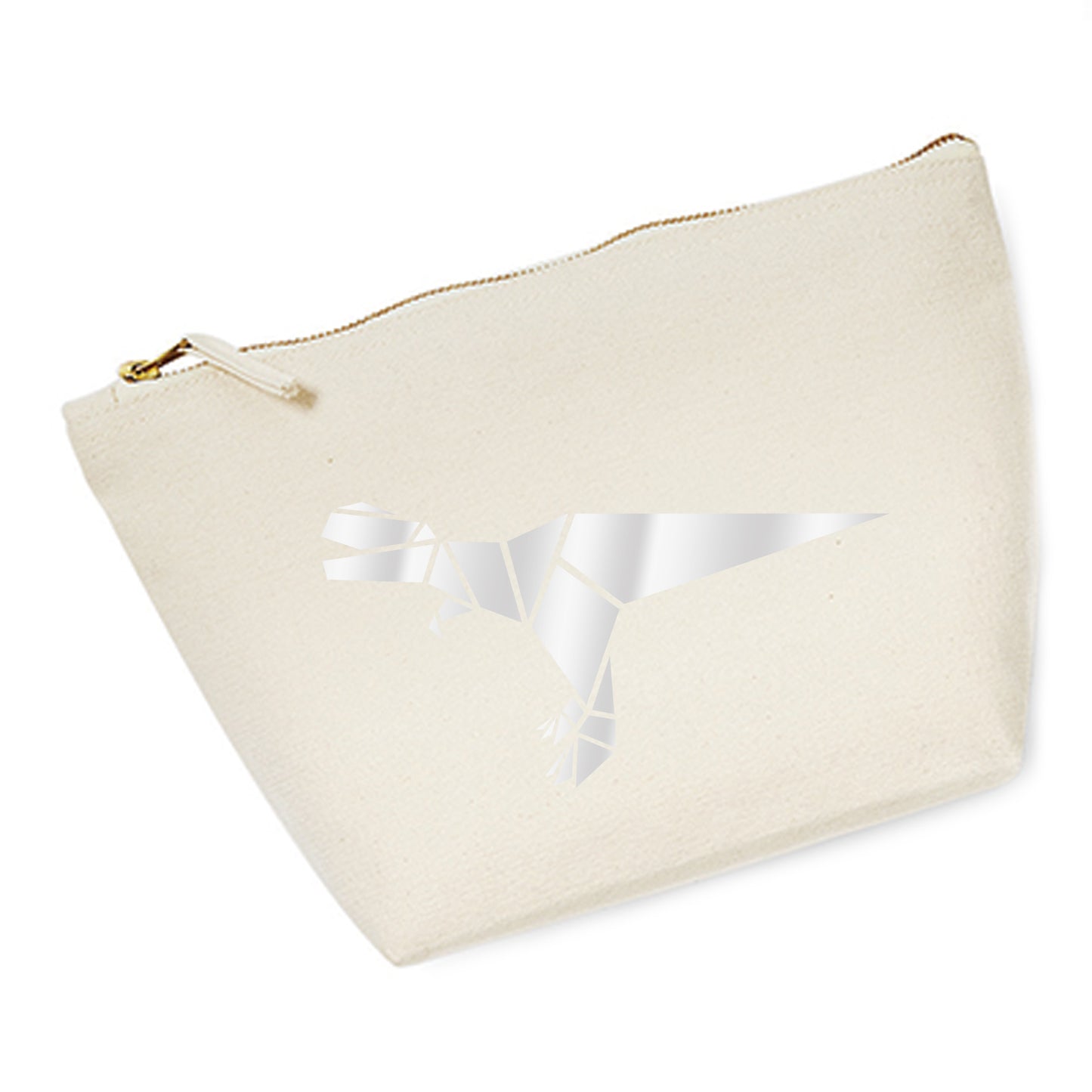 Cosmetic bag (M) 'Fuchs origami' cotton canvas