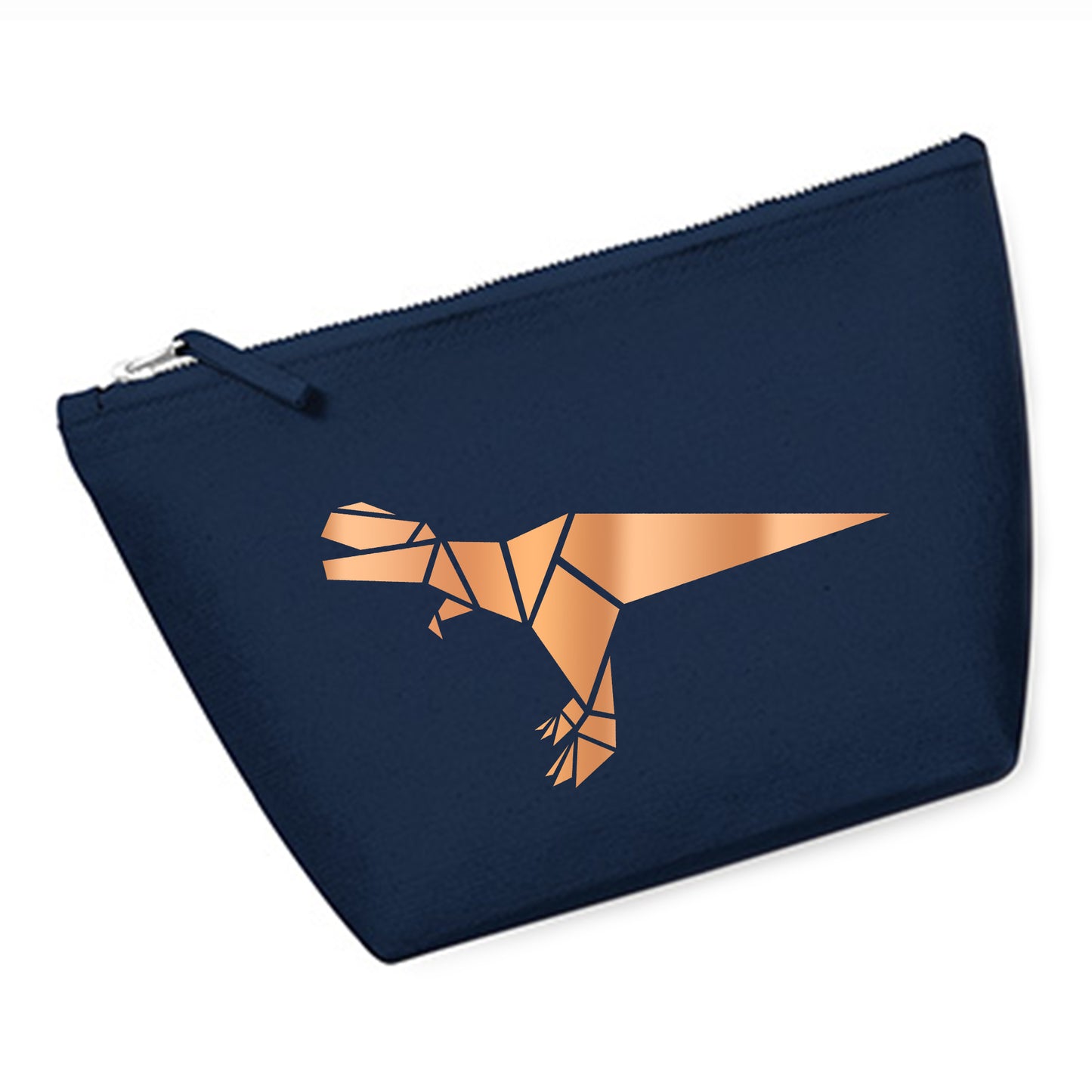 Cosmetic bag (M) 'Fuchs origami' cotton canvas