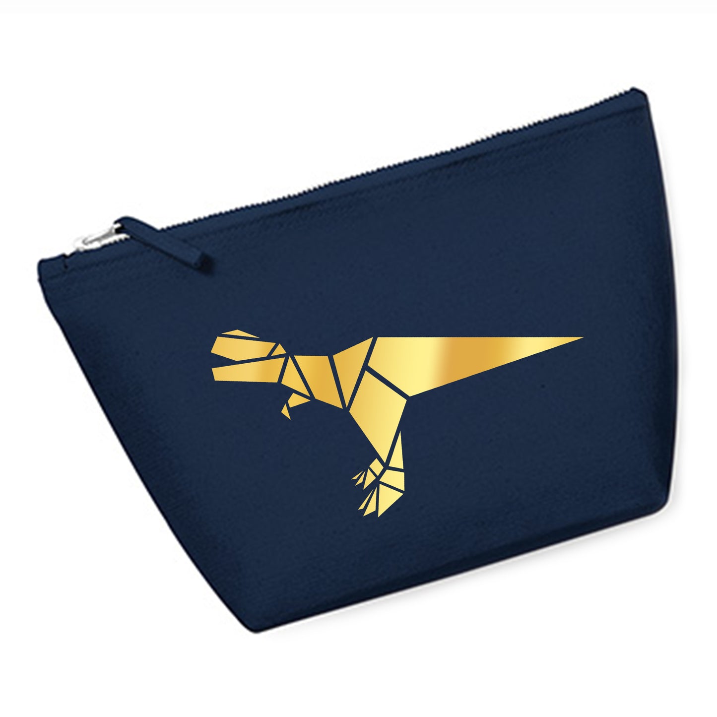 Cosmetic bag (M) 'Fuchs origami' cotton canvas