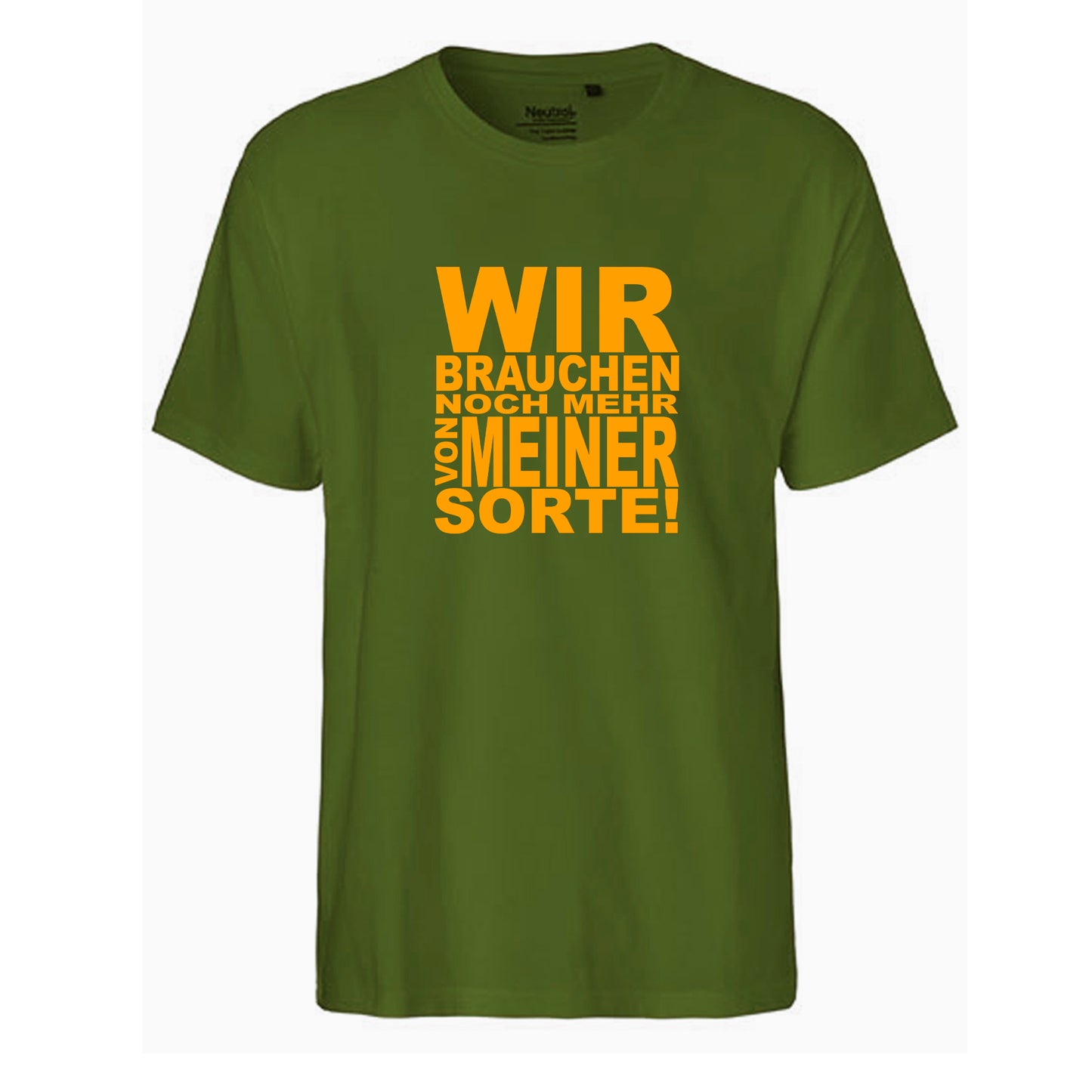 FairTrade men's t-shirt 'Deer Origami' organic cotton