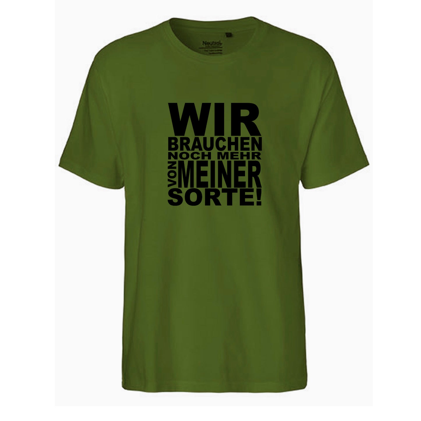 FairTrade men's t-shirt 'Deer Origami' organic cotton