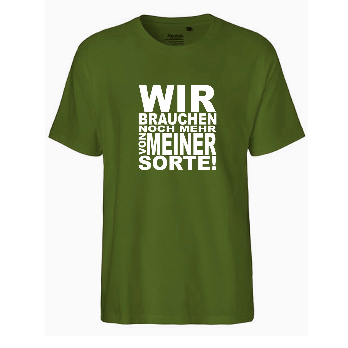 FairTrade men's t-shirt 'Deer Origami' organic cotton