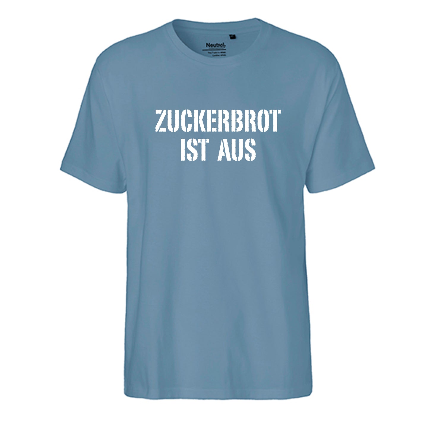 FairTrade Men's T-Shirt 'SUGAR BREAD IS MADE OF' organic cotton