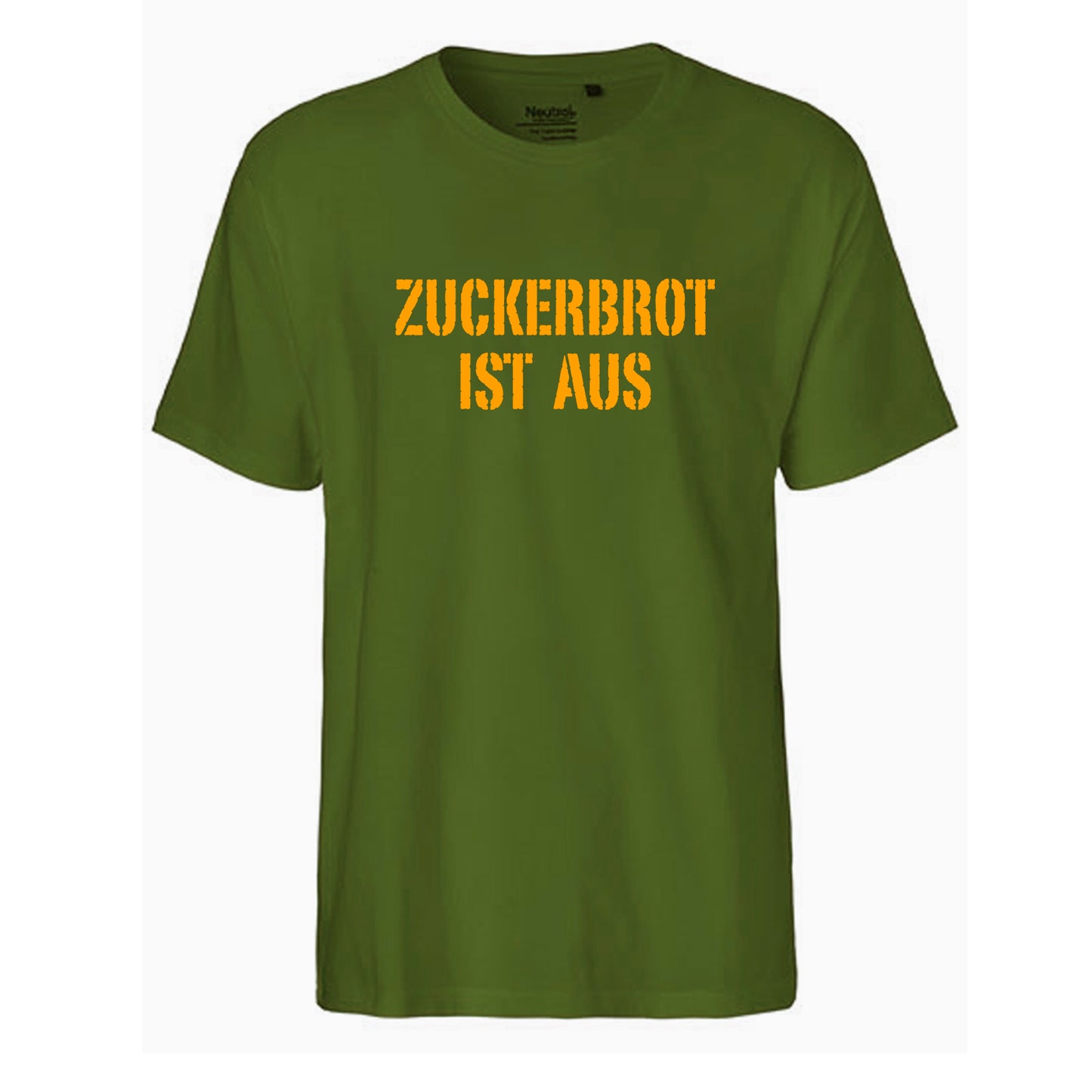 FairTrade Men's T-Shirt 'SUGAR BREAD IS MADE OF' organic cotton