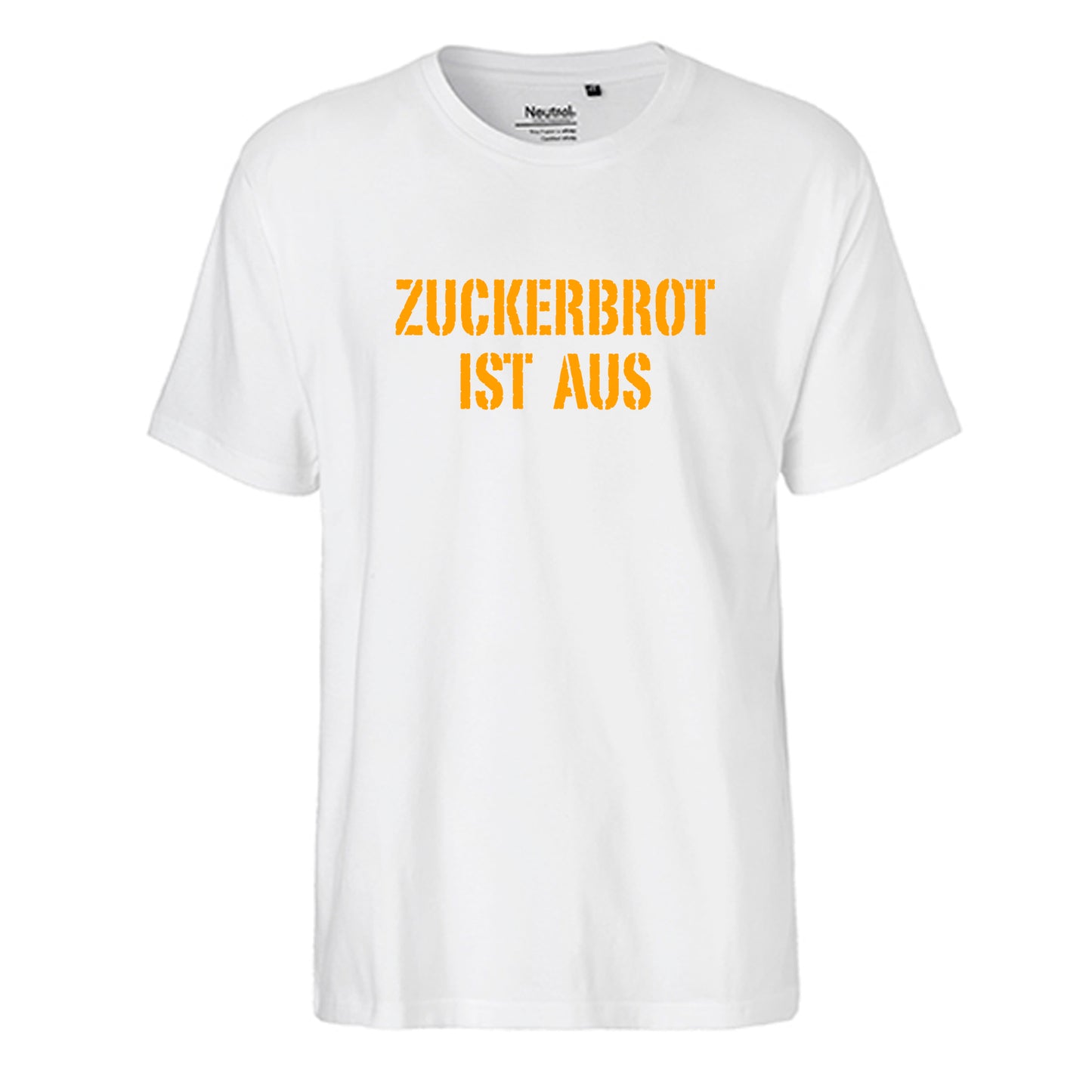 FairTrade Men's T-Shirt 'SUGAR BREAD IS MADE OF' organic cotton