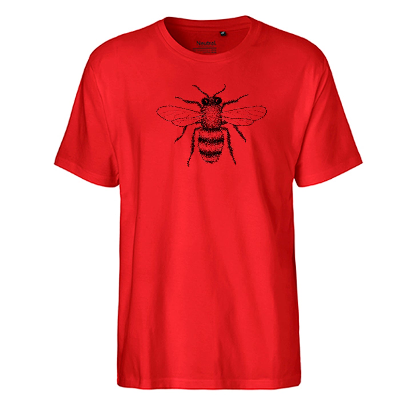 FairTrade men's t-shirt 'astronaut drawn - cartoon character' organic cotton