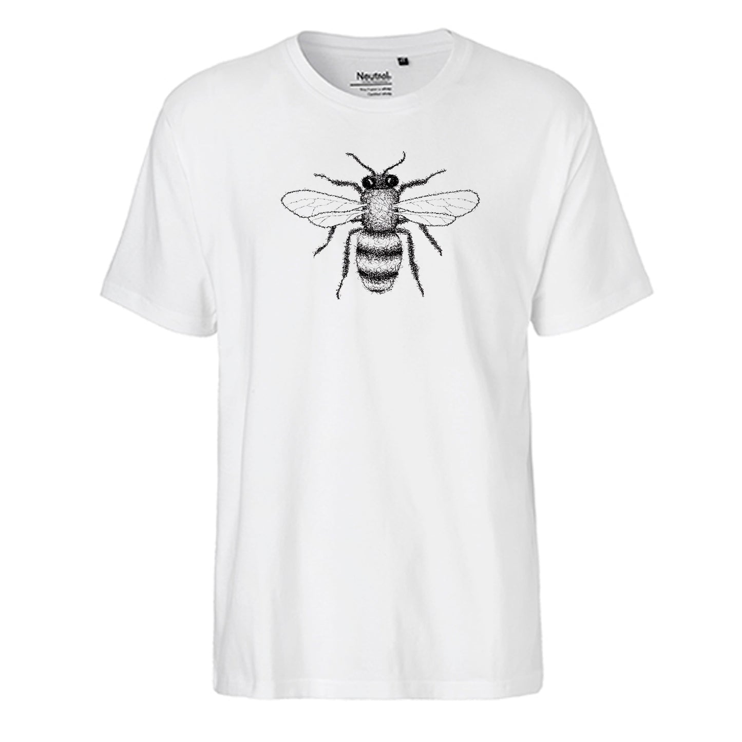 FairTrade men's t-shirt 'astronaut drawn - cartoon character' organic cotton