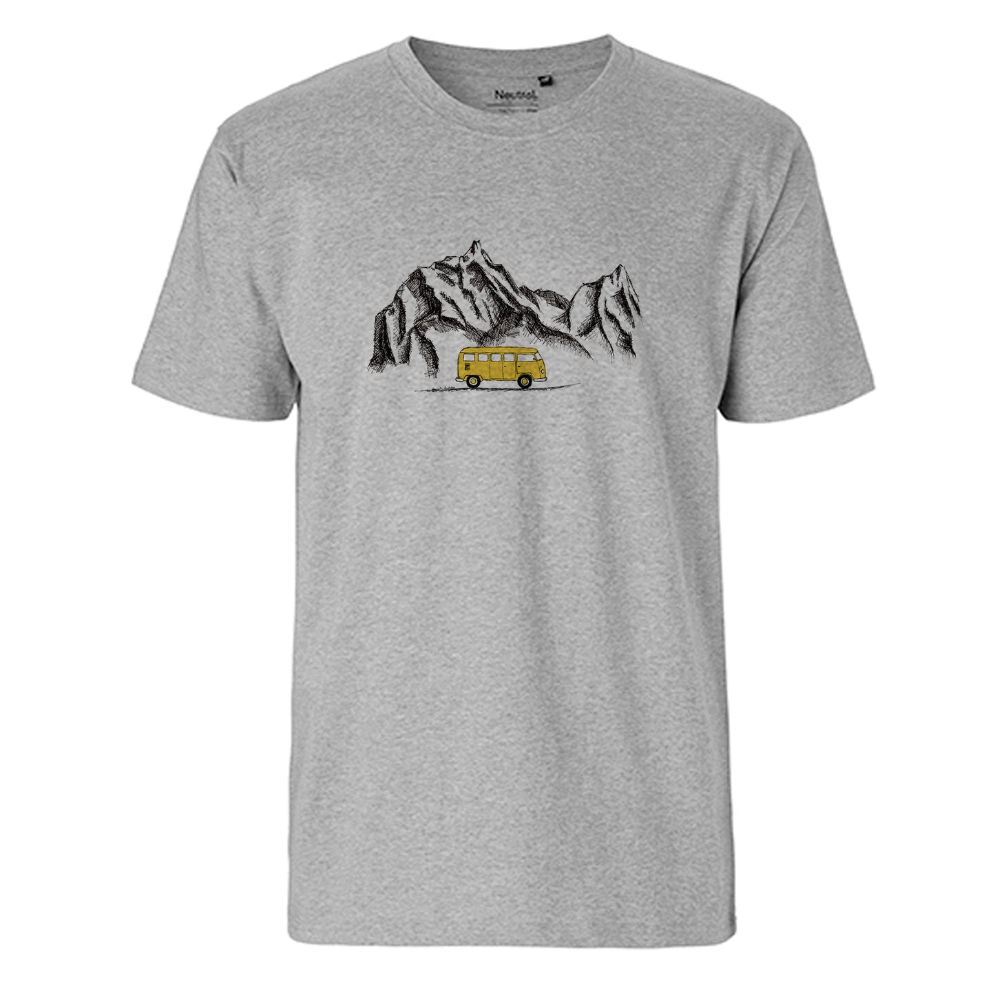FairTrade men's t-shirt 'lion drawn' organic cotton