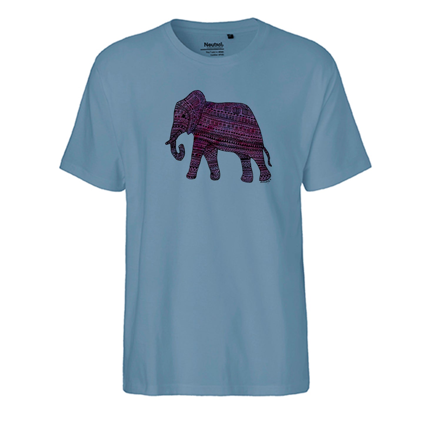 FairTrade men's t-shirt 'astronaut drawn - cartoon character' organic cotton