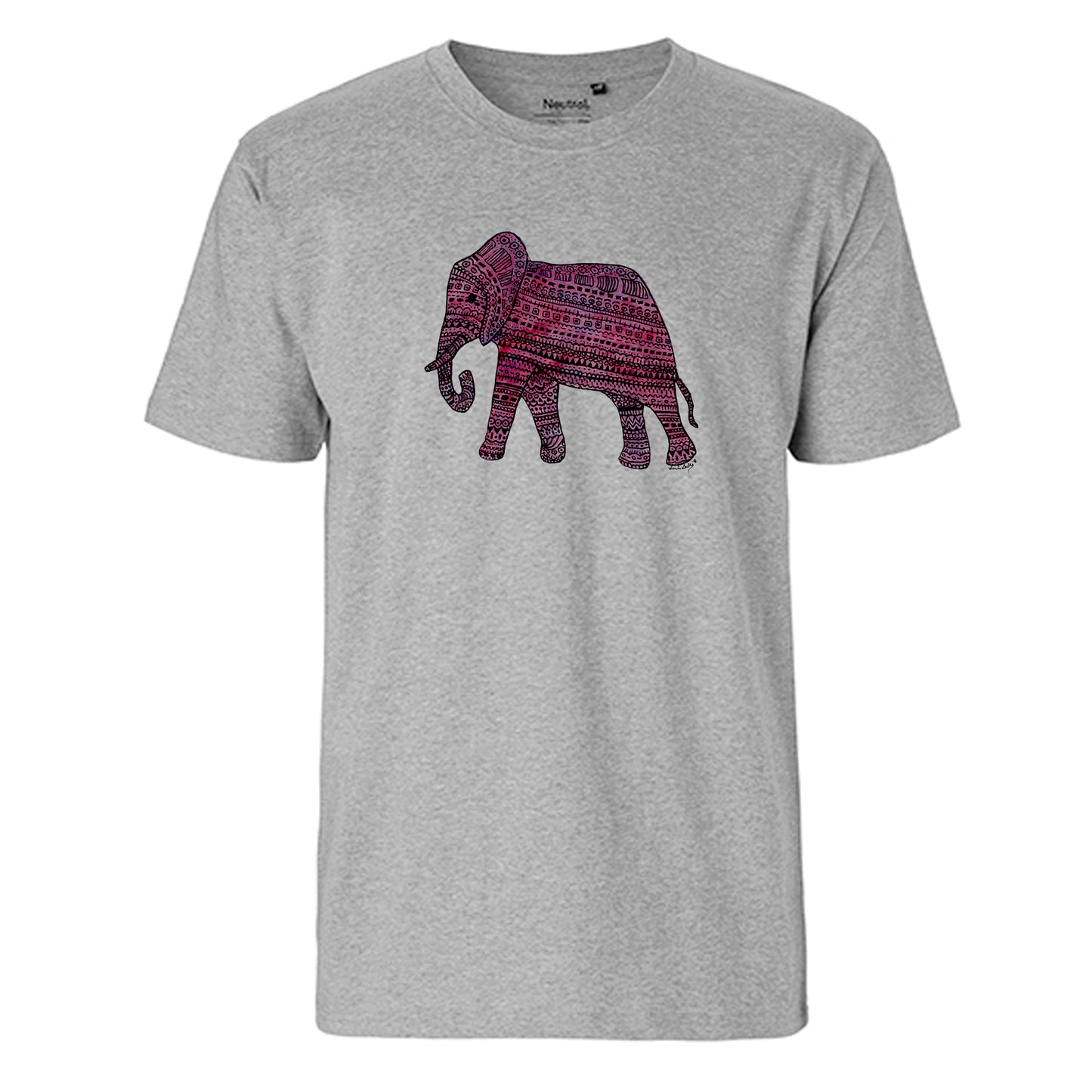 FairTrade men's t-shirt 'astronaut drawn - cartoon character' organic cotton