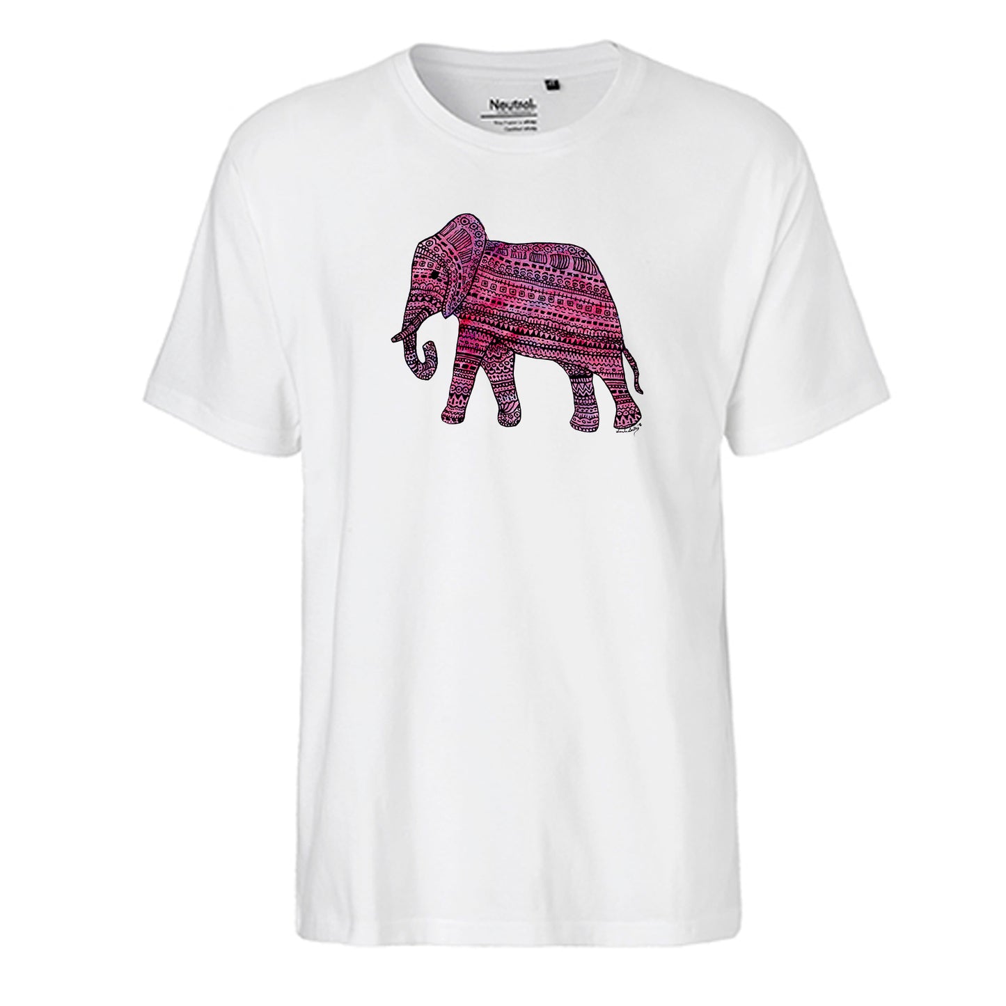 FairTrade men's t-shirt 'astronaut drawn - cartoon character' organic cotton