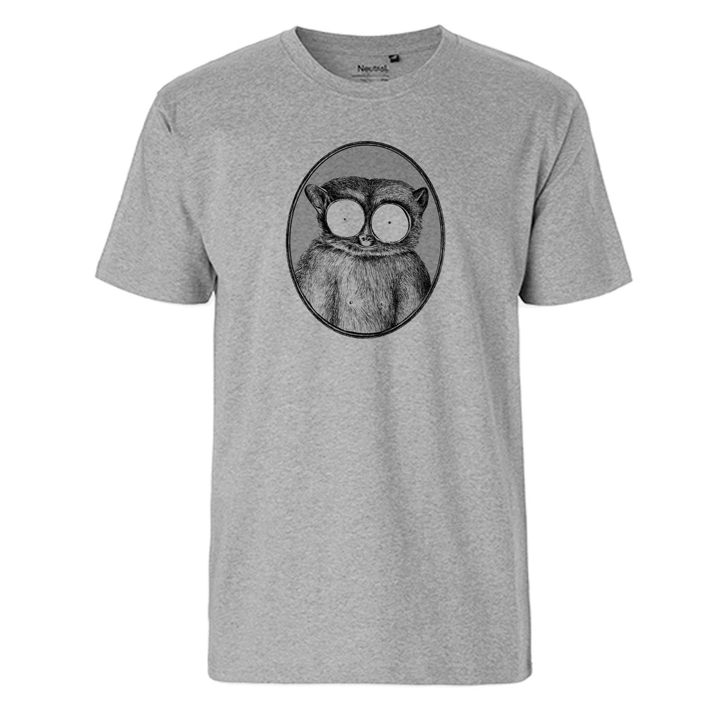 FairTrade men's t-shirt 'Maki - drawn' organic cotton