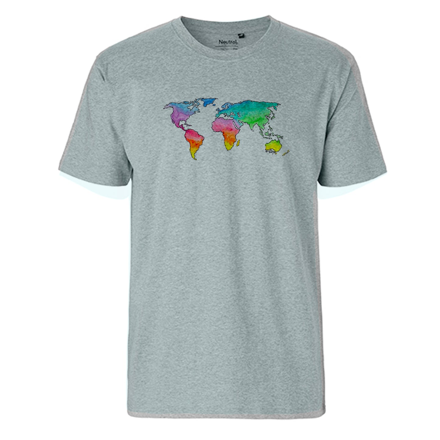 FairTrade men's t-shirt 'astronaut drawn - cartoon character' organic cotton