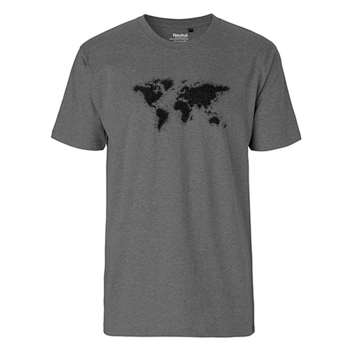 FairTrade men's t-shirt 'astronaut drawn - cartoon character' organic cotton