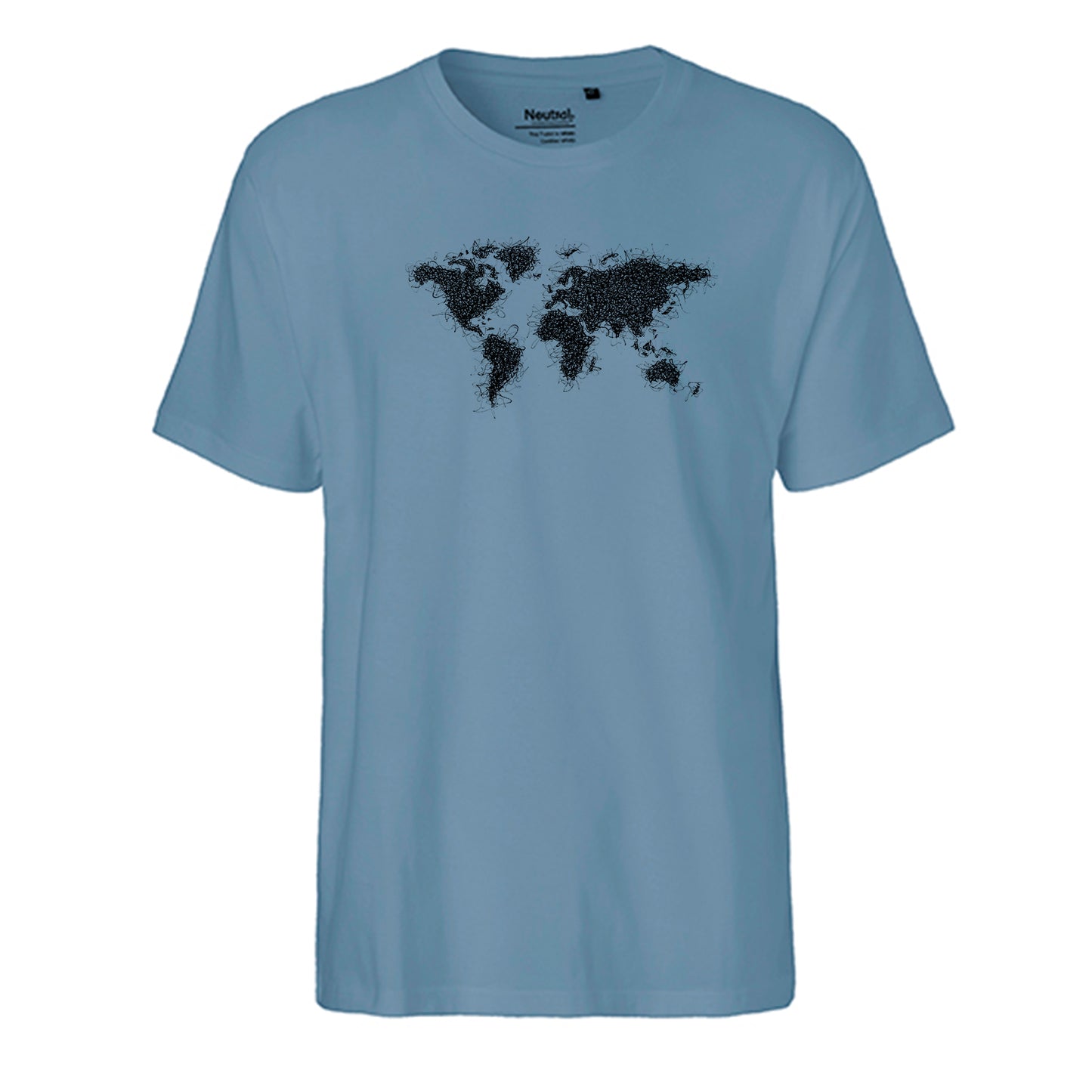 FairTrade men's t-shirt 'astronaut drawn - cartoon character' organic cotton