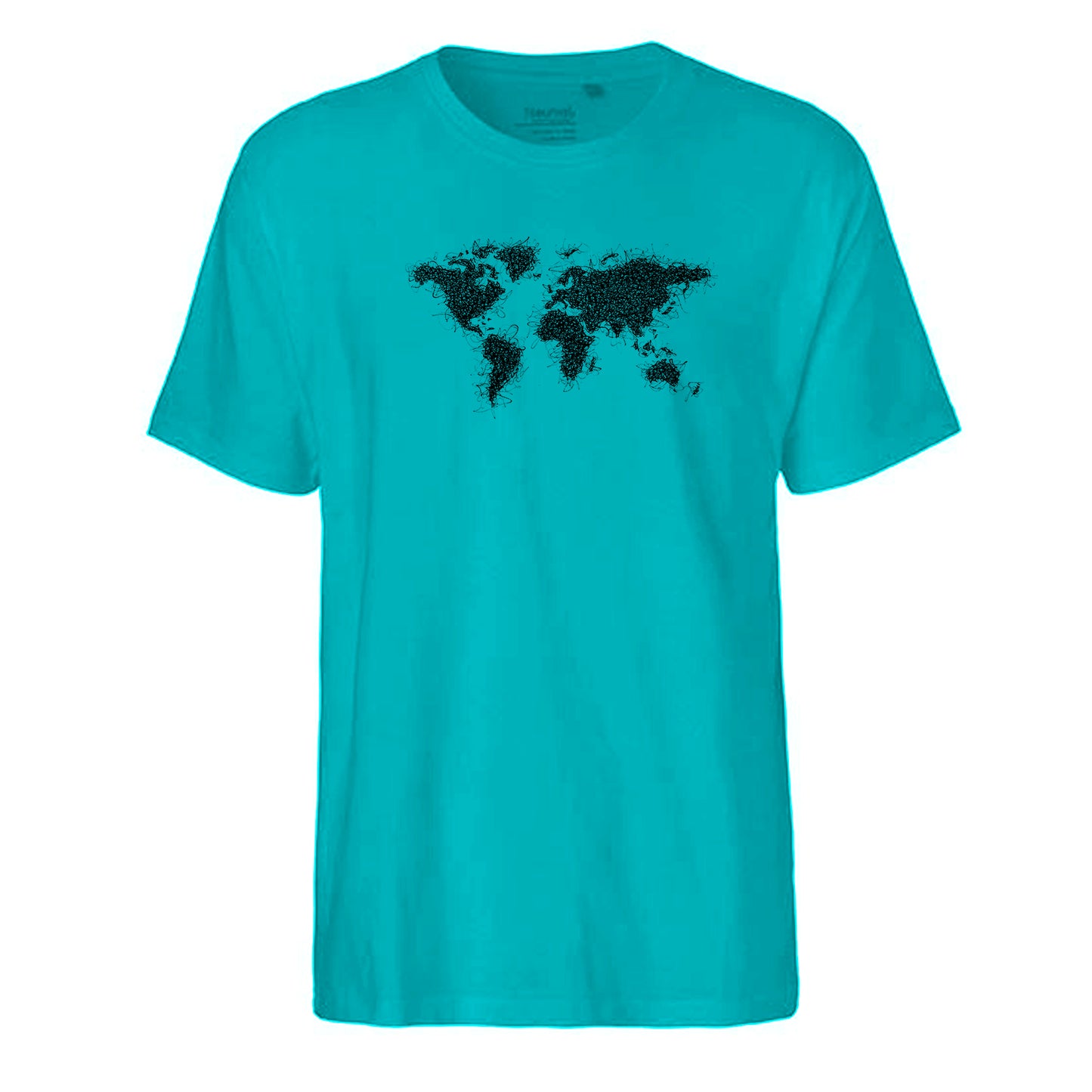 FairTrade men's t-shirt 'astronaut drawn - cartoon character' organic cotton