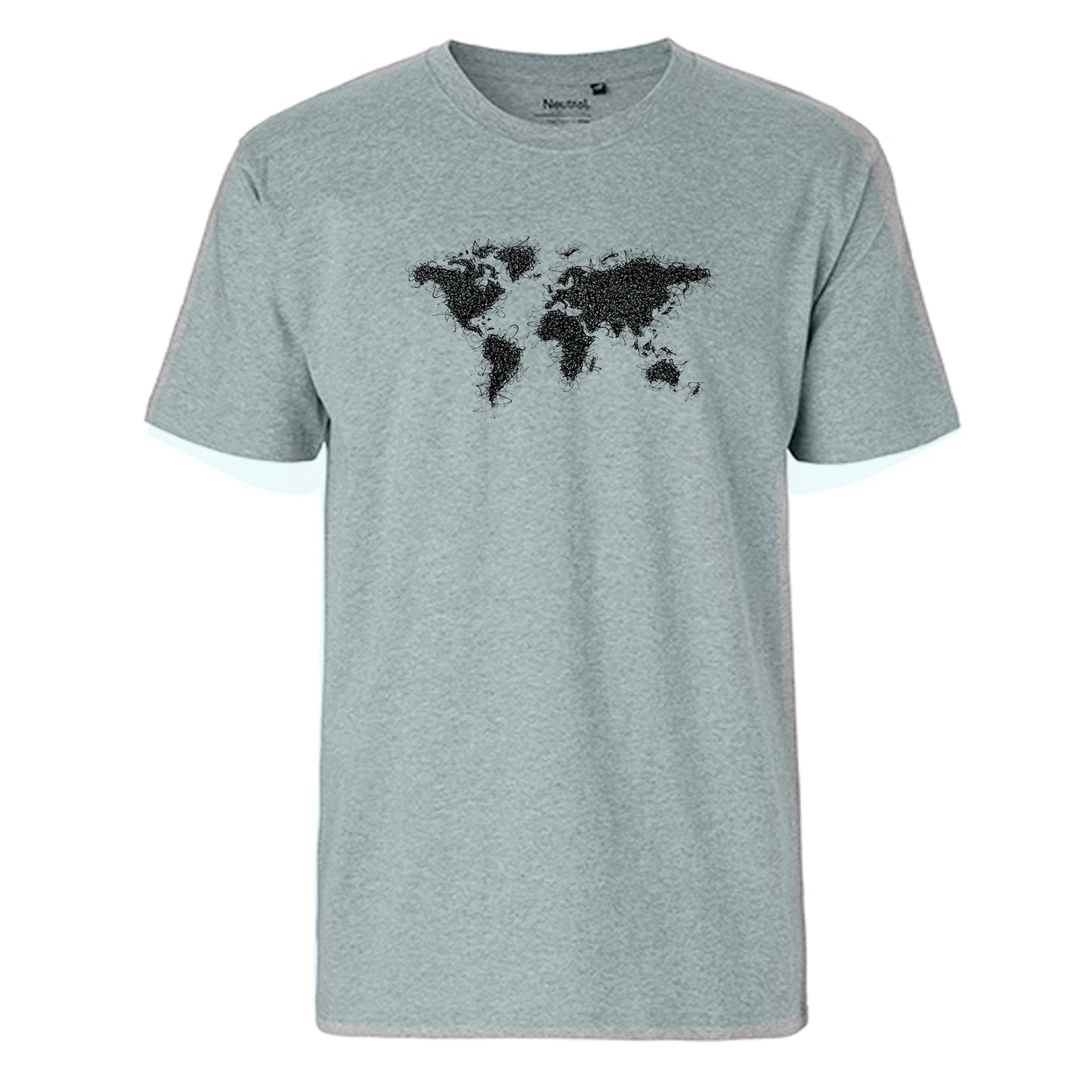 FairTrade men's t-shirt 'astronaut drawn - cartoon character' organic cotton