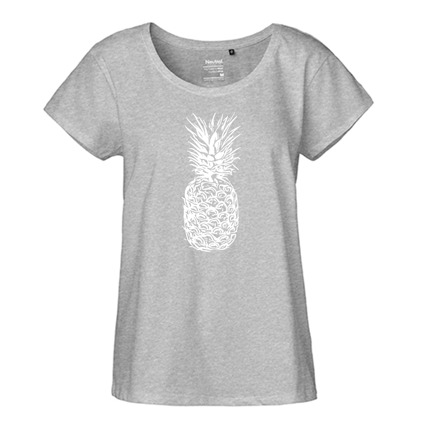 FairTrade Loose Fit Ladies T-Shirt 'Origami Ship' organic cotton