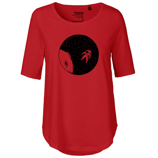 T-Shirt Damen FairTrade Oversized Half Sleeve "Astronaut"