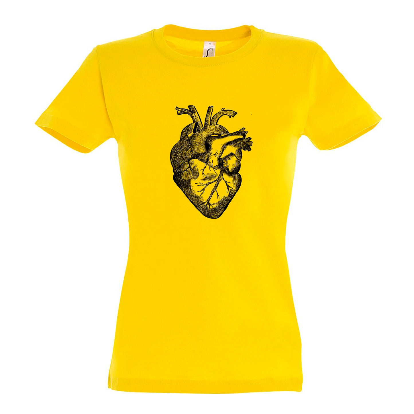 FairWear women's t-shirt 'anatomical heart' drawn cotton