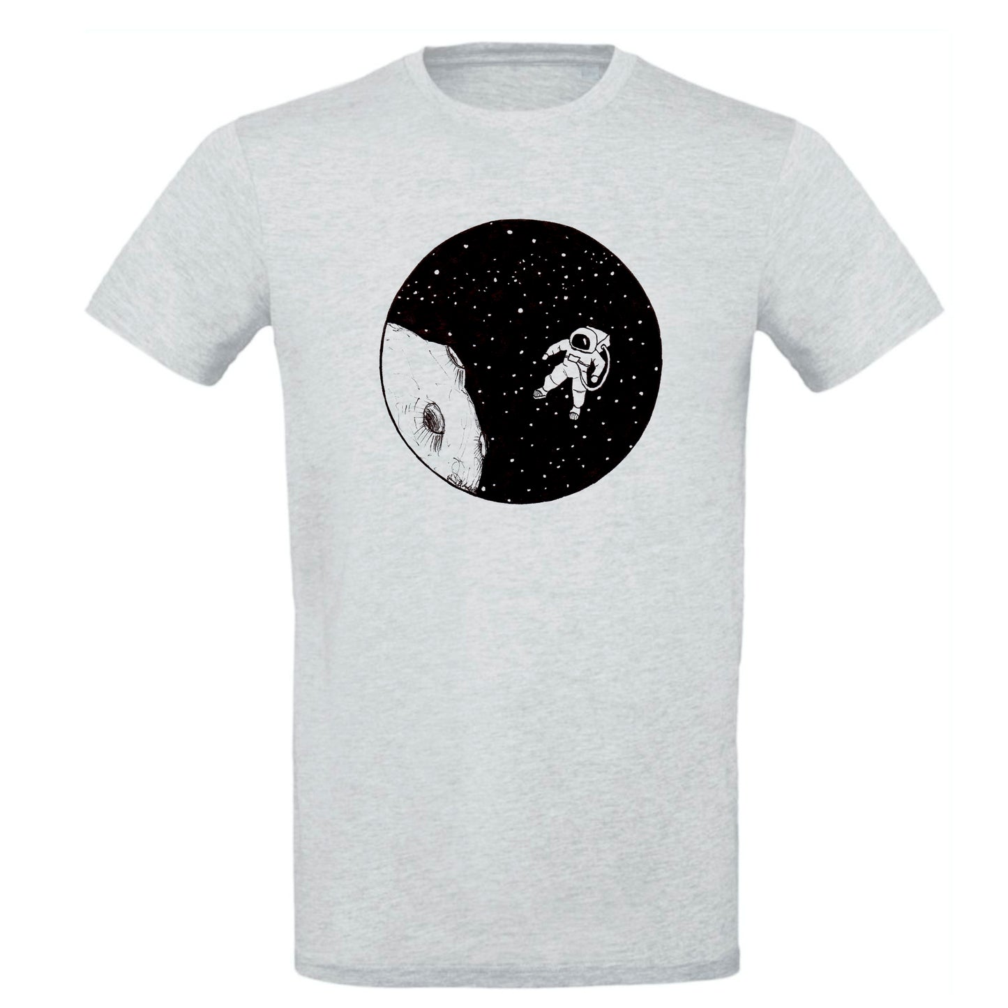 FairWear Herren T-Shirt 'Astronaut gezeichnet' Baumwolle